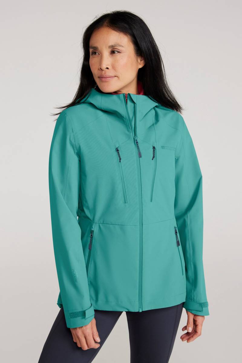 Rainstorm Wasserdichte 2.5-Lagen Damenjacke - Aquamarin von Mountain Warehouse