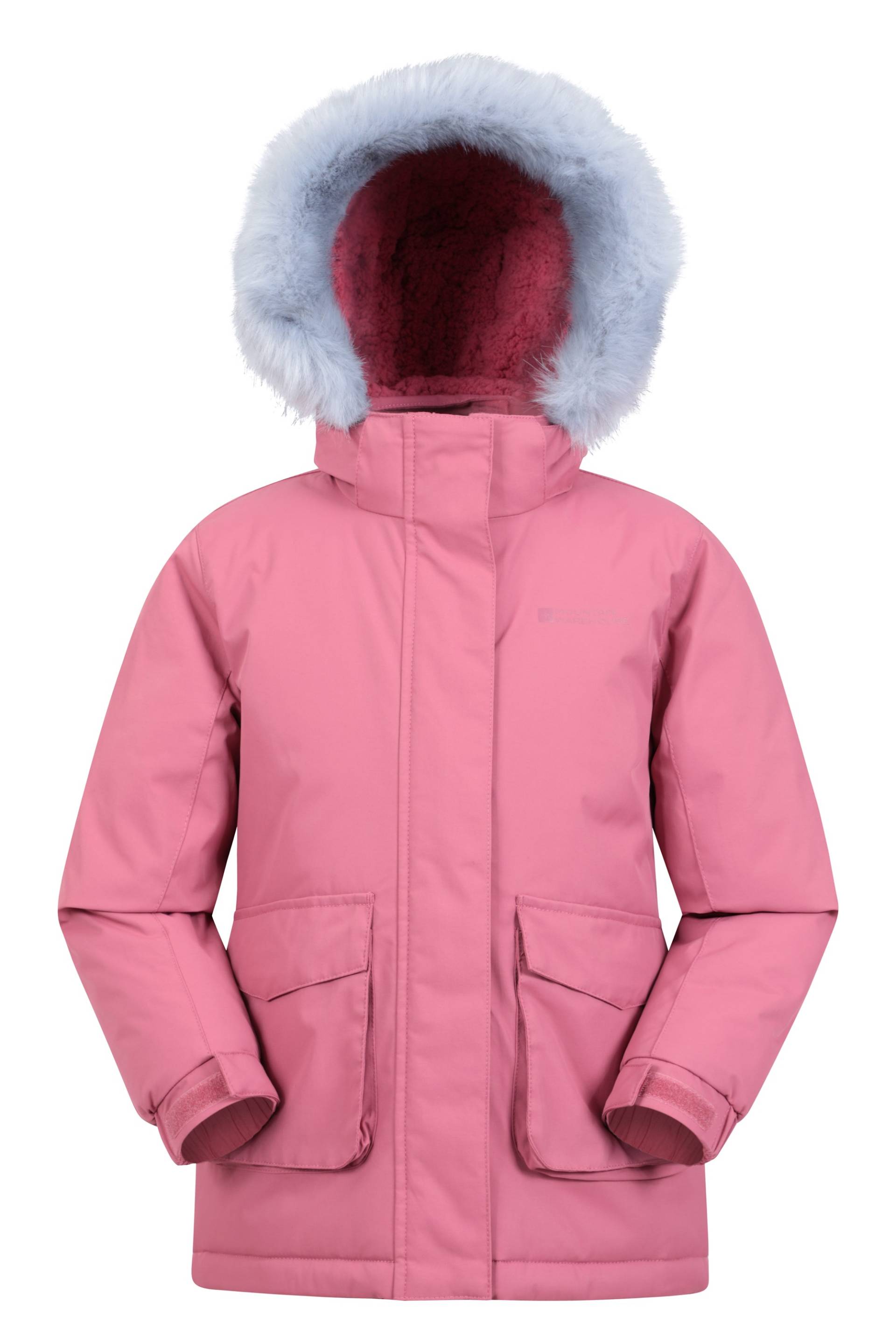 Ranger Einfarbige Wasserabweisende Kinderjacke - Rosa von Mountain Warehouse