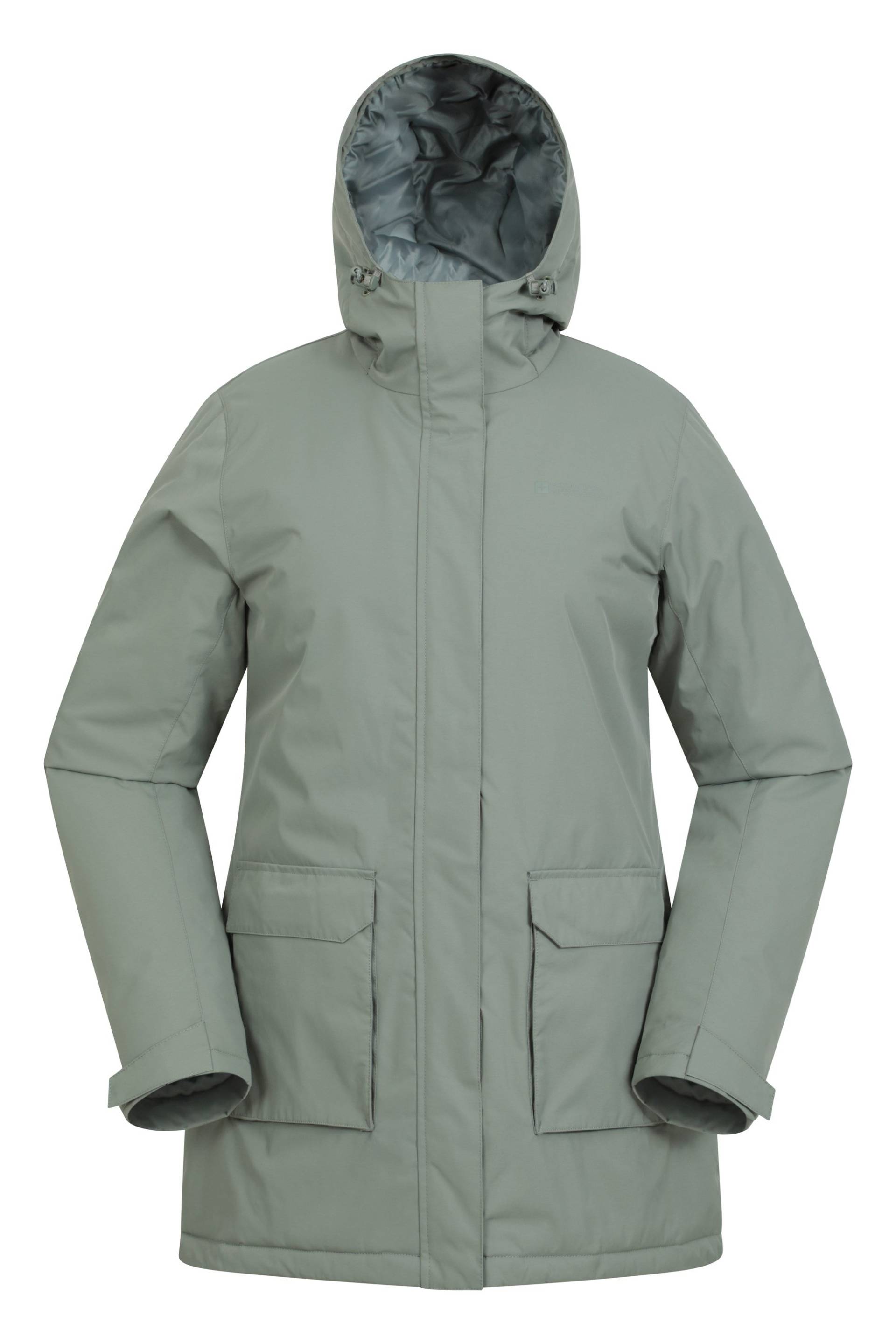 Ranger Wasserabweisender Wattierter Damenparka - Dunkel-Khaki von Mountain Warehouse