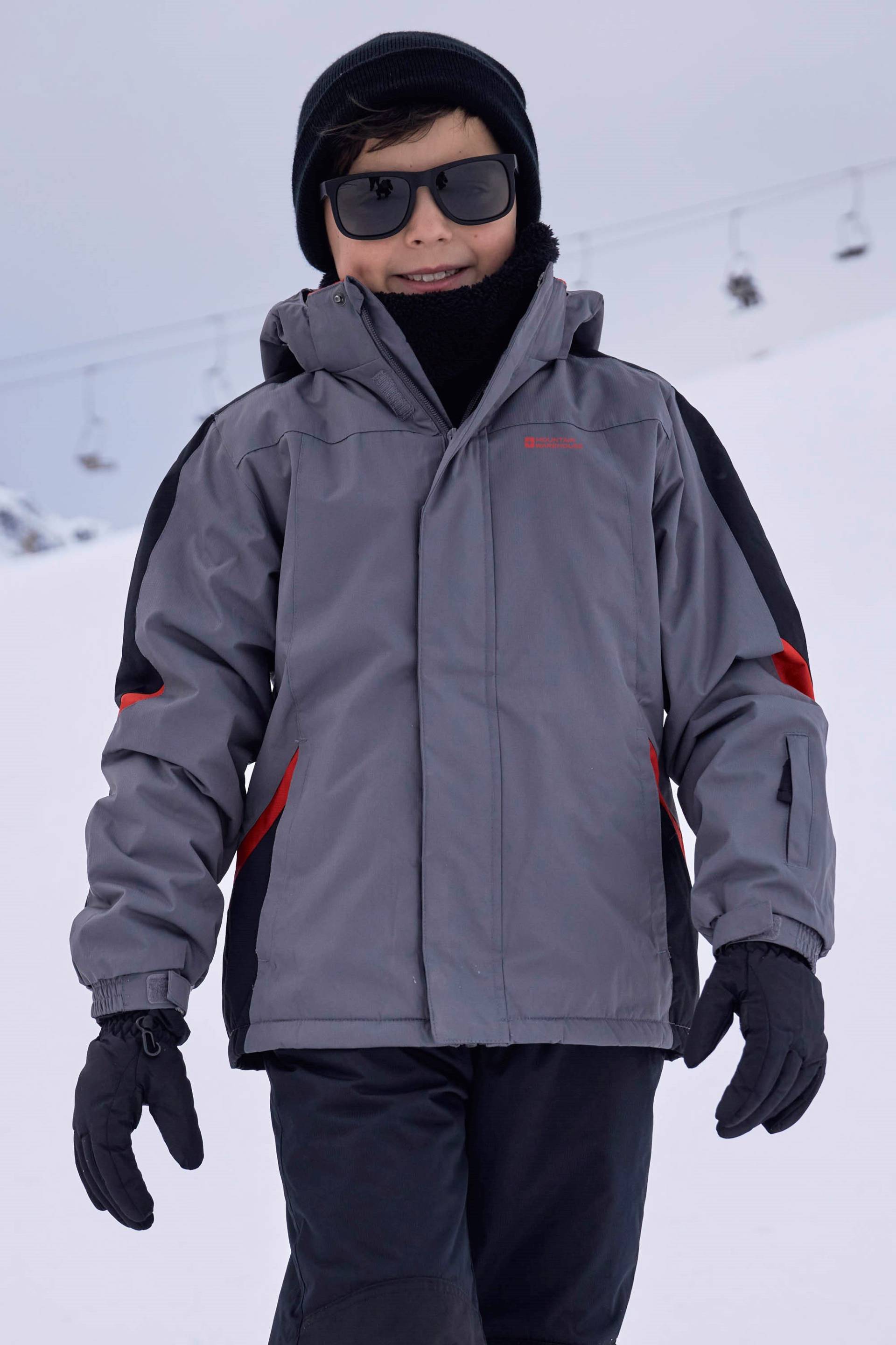 Raptor Kinder Skijacke - Grau von Mountain Warehouse