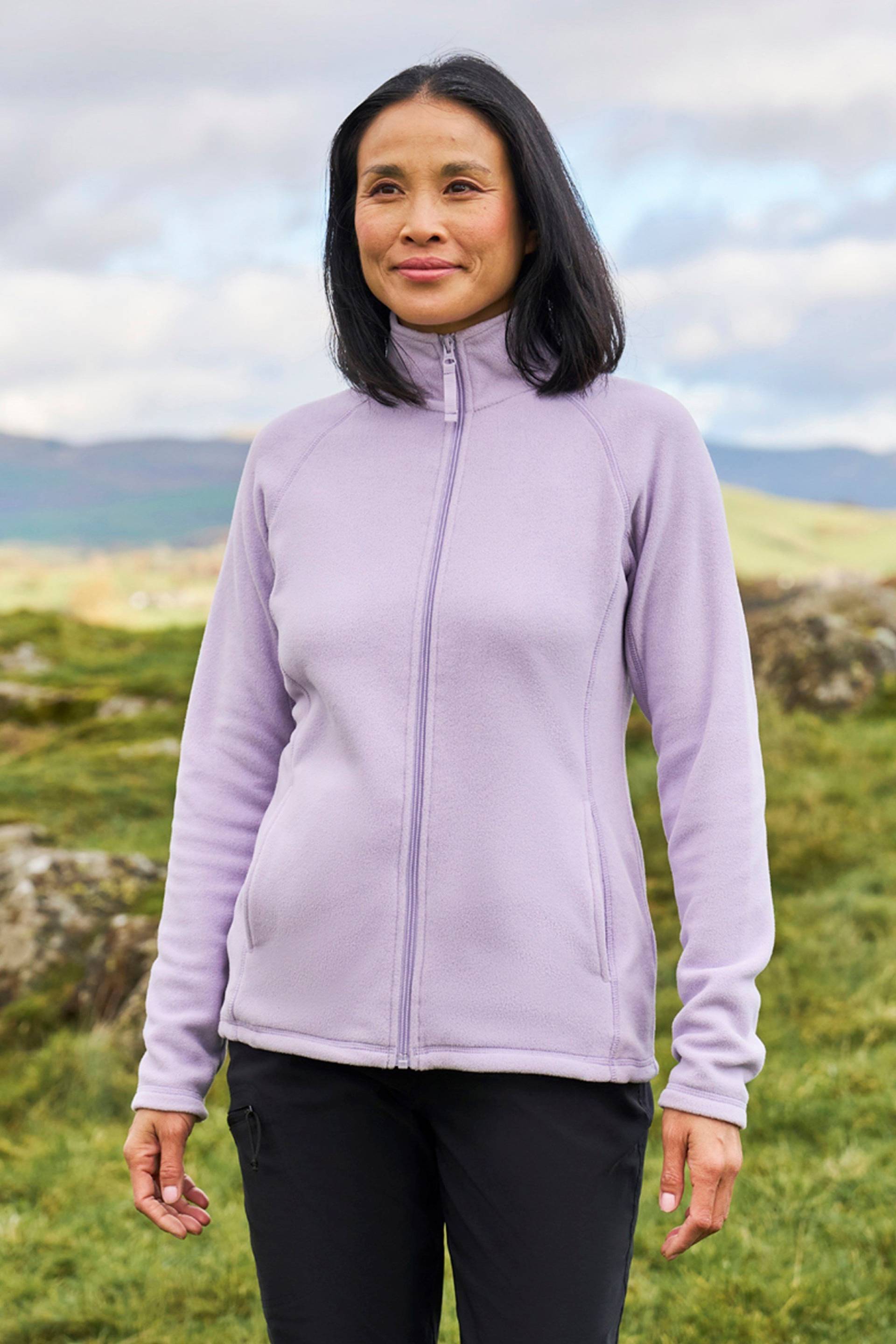 Raso Damen-Fleecejacke - Lila von Mountain Warehouse