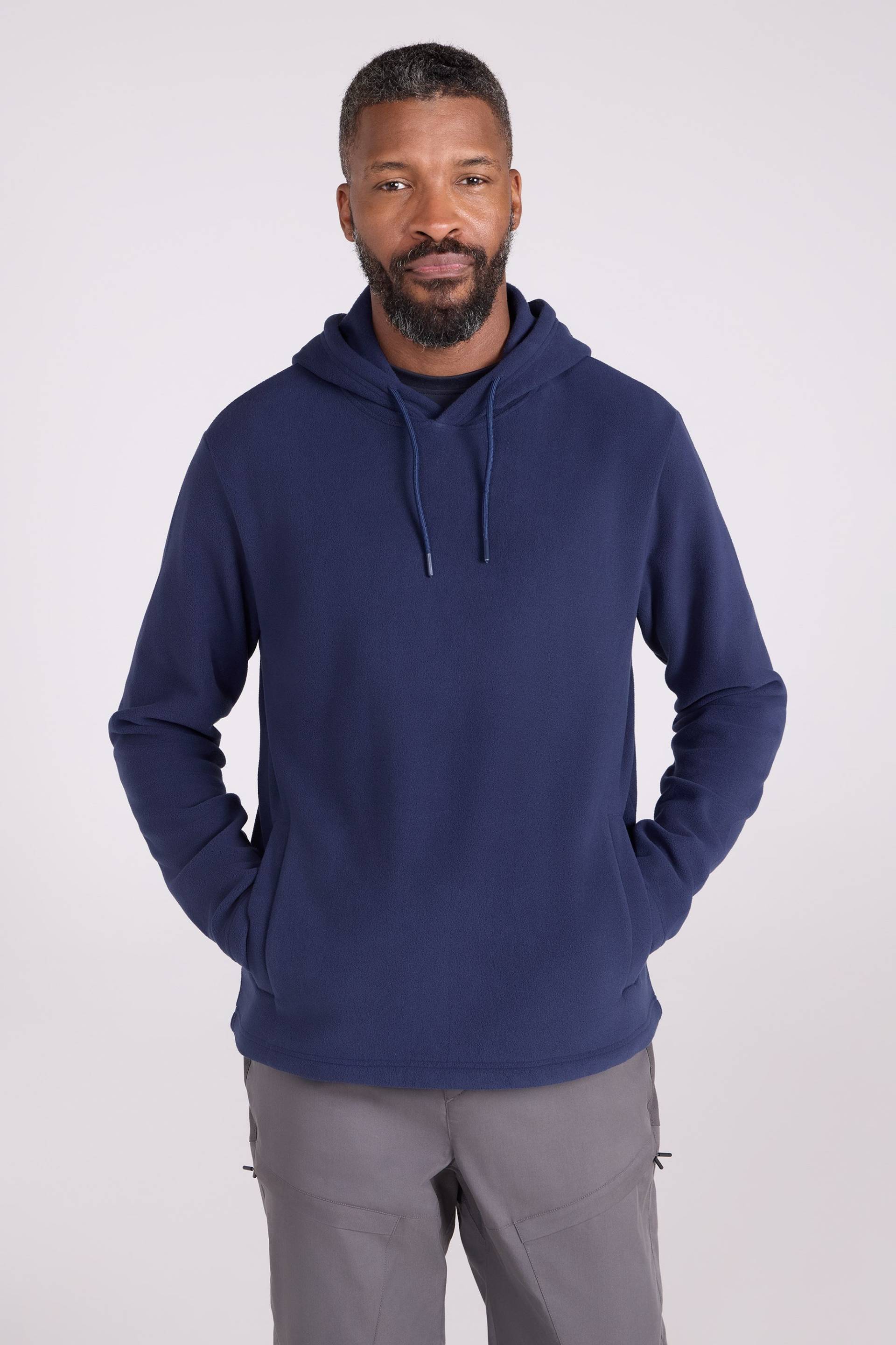 Raso Herren Fleecejacke mit Kapuze - Marineblau Raso Herren Fleecejacke mit Kapuze - Marineblau von Mountain Warehouse