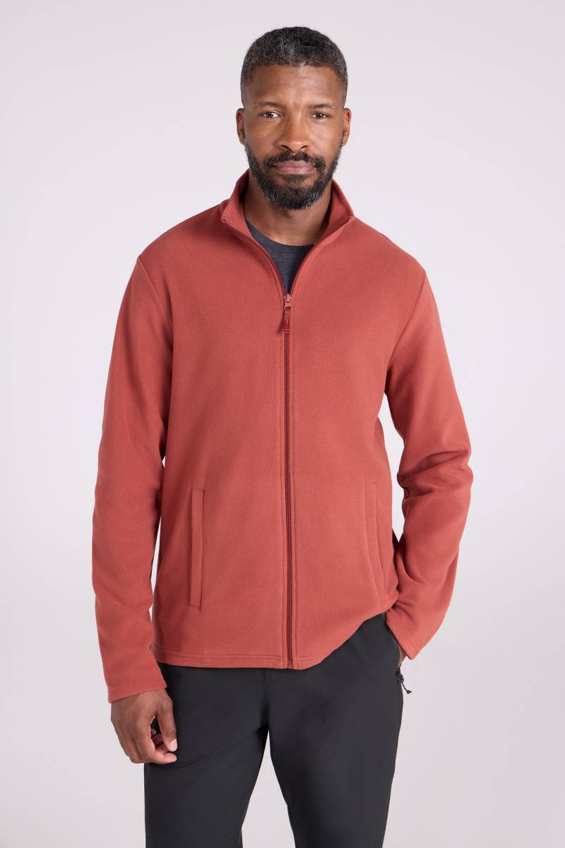 Raso Herren Fleecejacke mit durchgehendem Reißverschluss - Burgunderrot von Mountain Warehouse