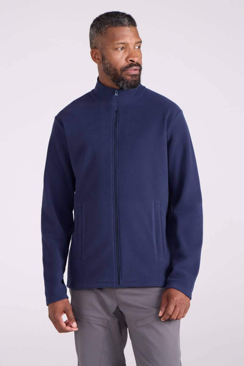 Raso Herren Fleecejacke mit durchgehendem Reißverschluss - Marineblau von Mountain Warehouse