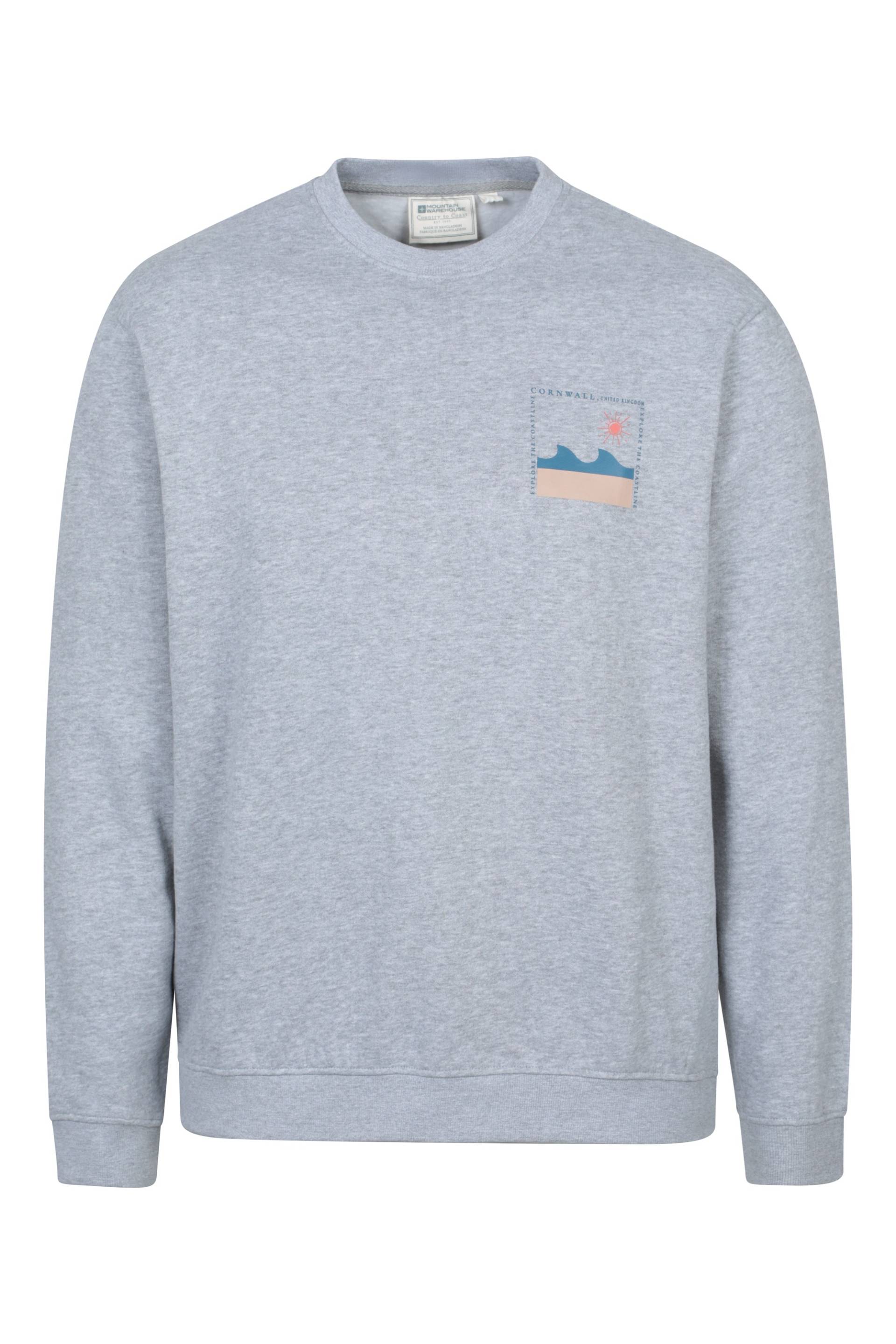 Regional Herren Cornwall Sweatshirt - Grau von Mountain Warehouse