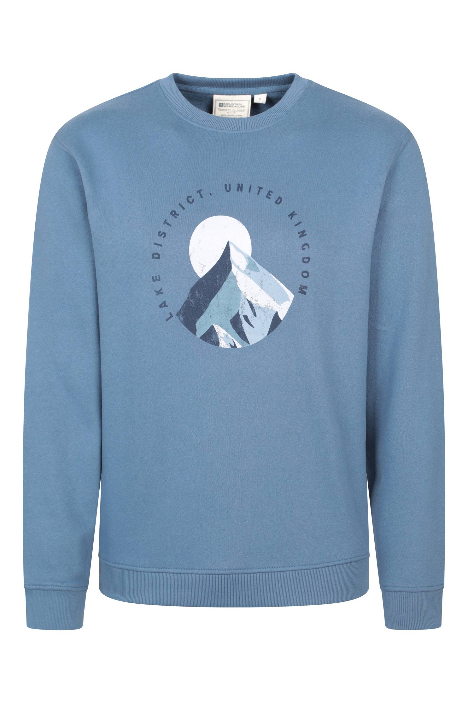 Regional Herren Lake District Sweatshirt - Blau von Mountain Warehouse