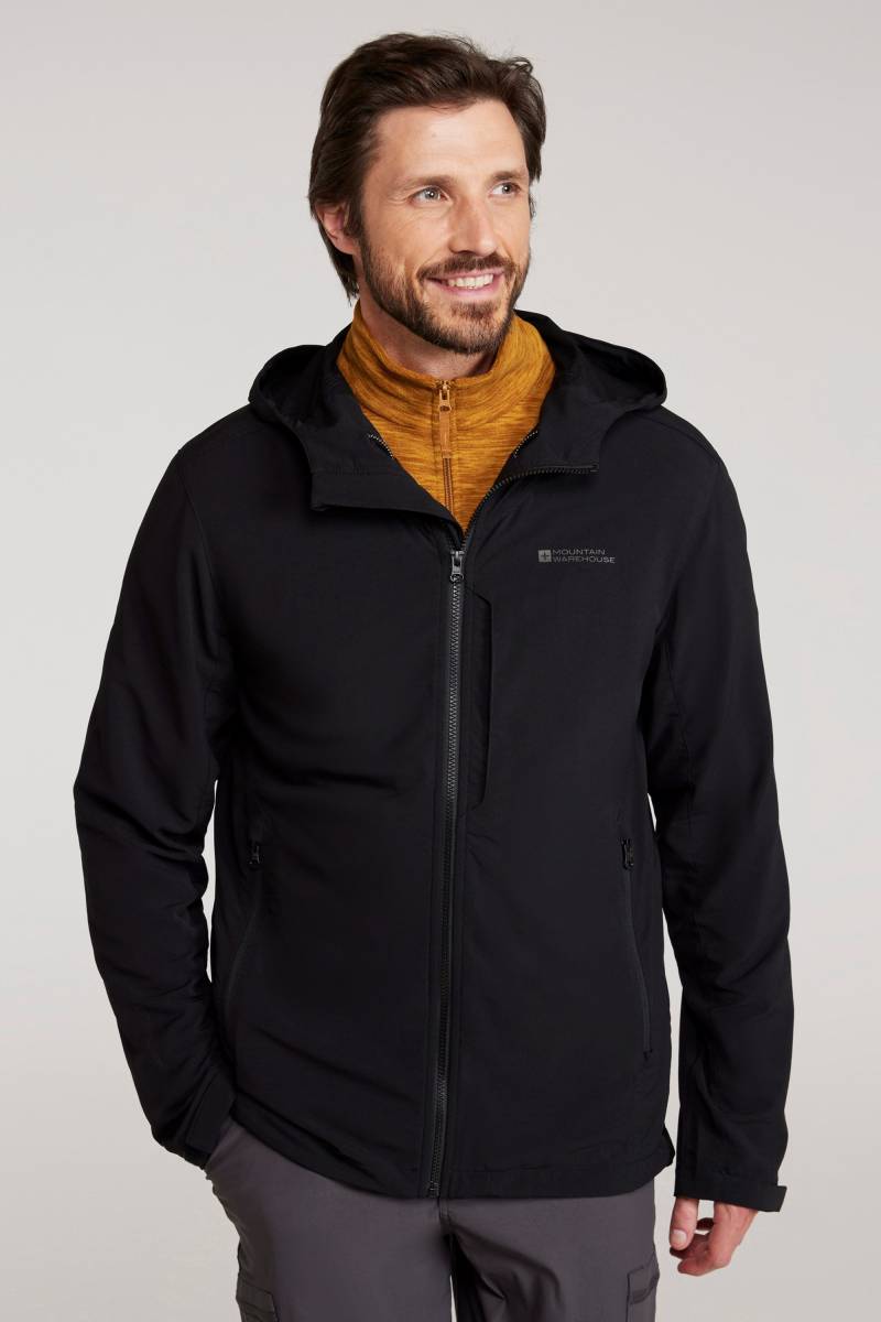 Retreat Packbare Herren Softshelljacke - Schwarz von Mountain Warehouse