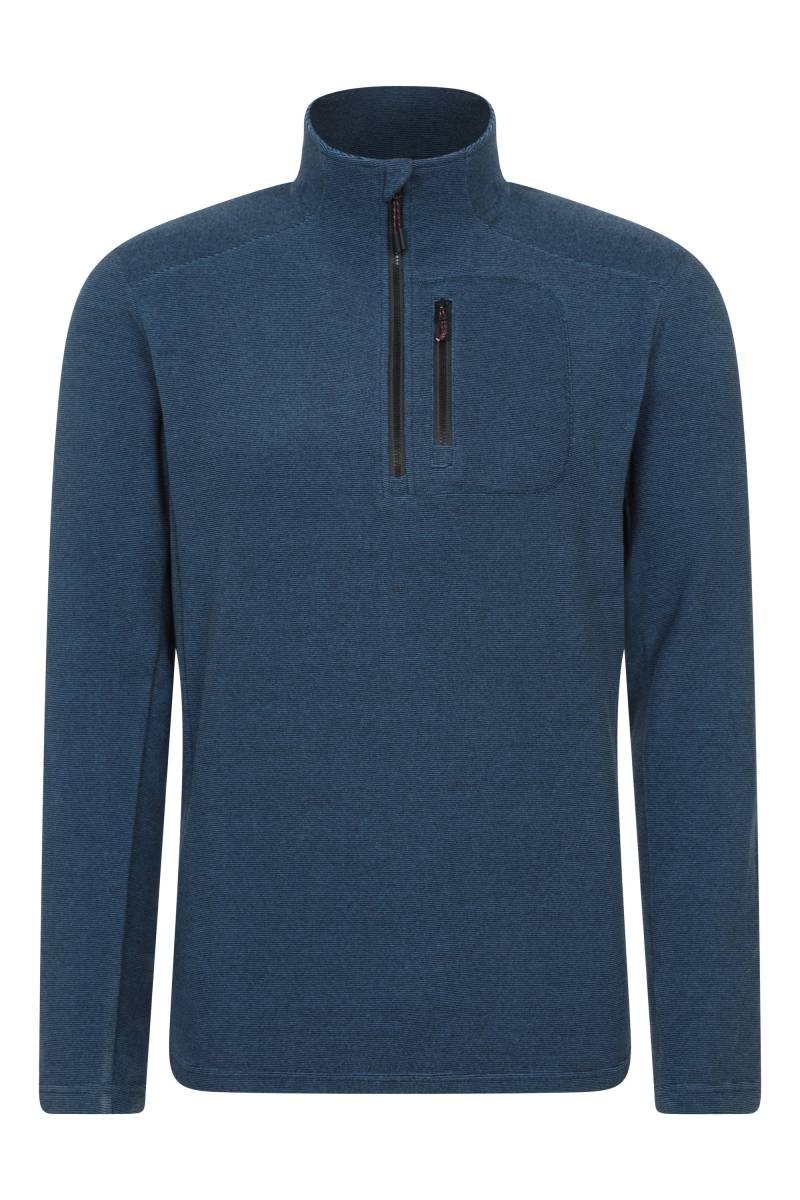 Ridge Herren-Fleece mit Reißverschluss - Blau von Mountain Warehouse