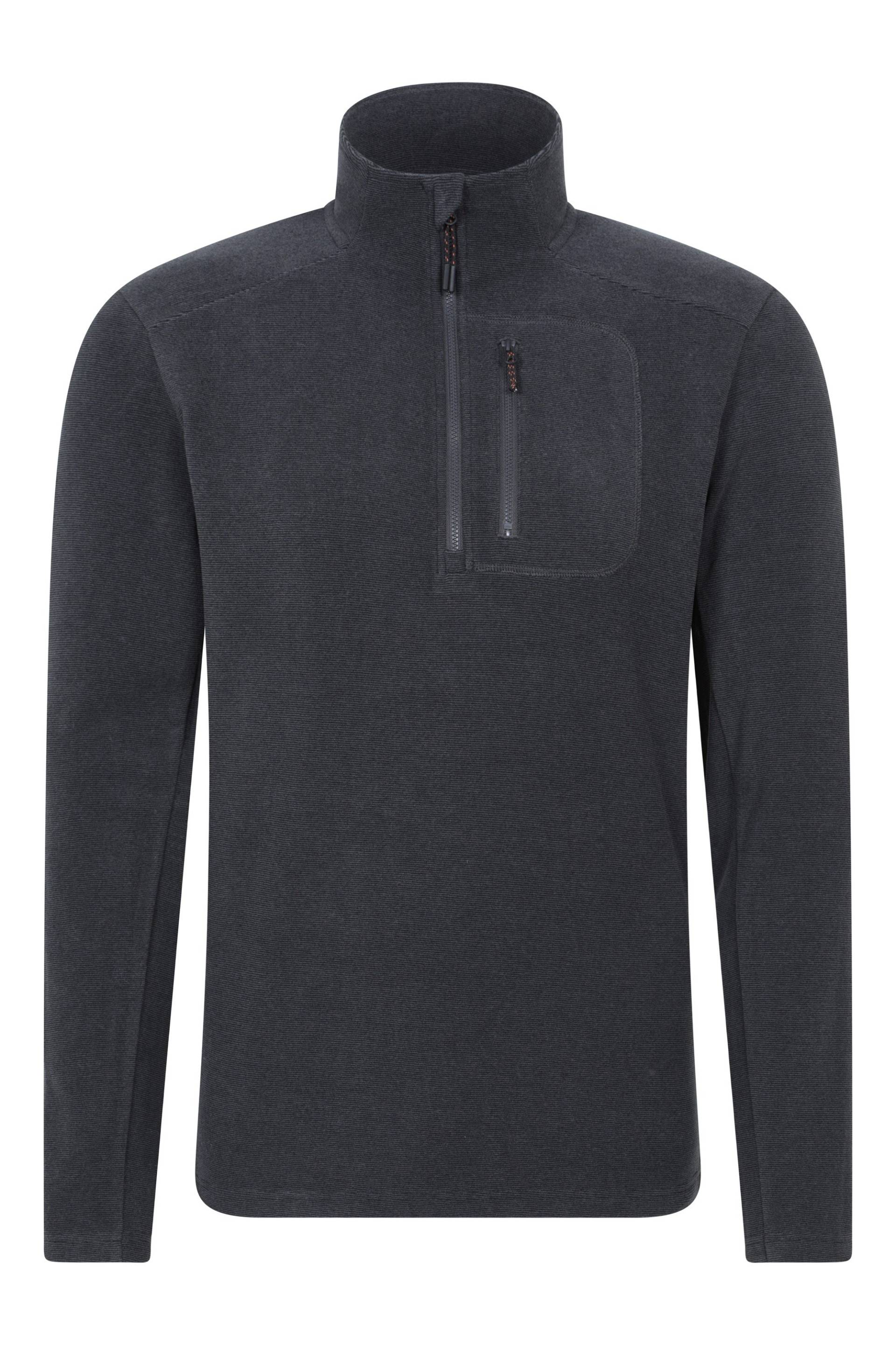 Ridge Herren-Fleece mit Reißverschluss - Schwarz Ridge Herren-Fleece mit Reißverschluss - Schwarz von Mountain Warehouse