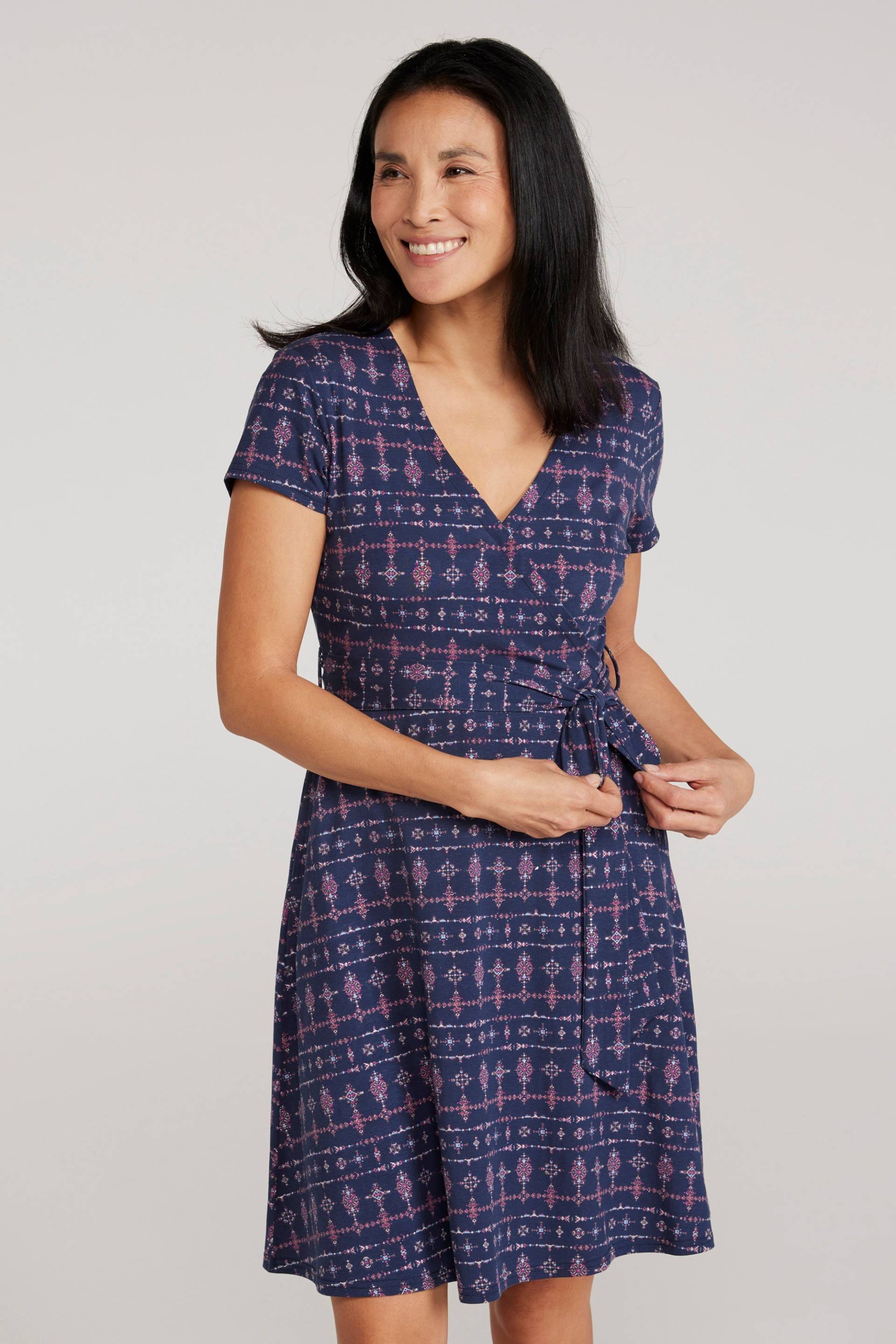Santorini Damen Wickelkleid mit UV-Schutz - Blau Santorini Damen Wickelkleid mit UV-Schutz - Blau von Mountain Warehouse