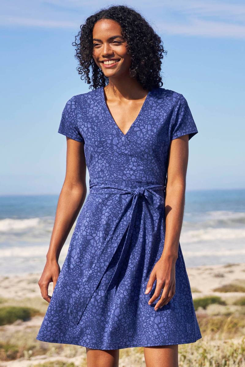 Santorini Damen Wickelkleid mit UV-Schutz - Dark Blau Santorini Damen Wickelkleid mit UV-Schutz - Dark Blau von Mountain Warehouse