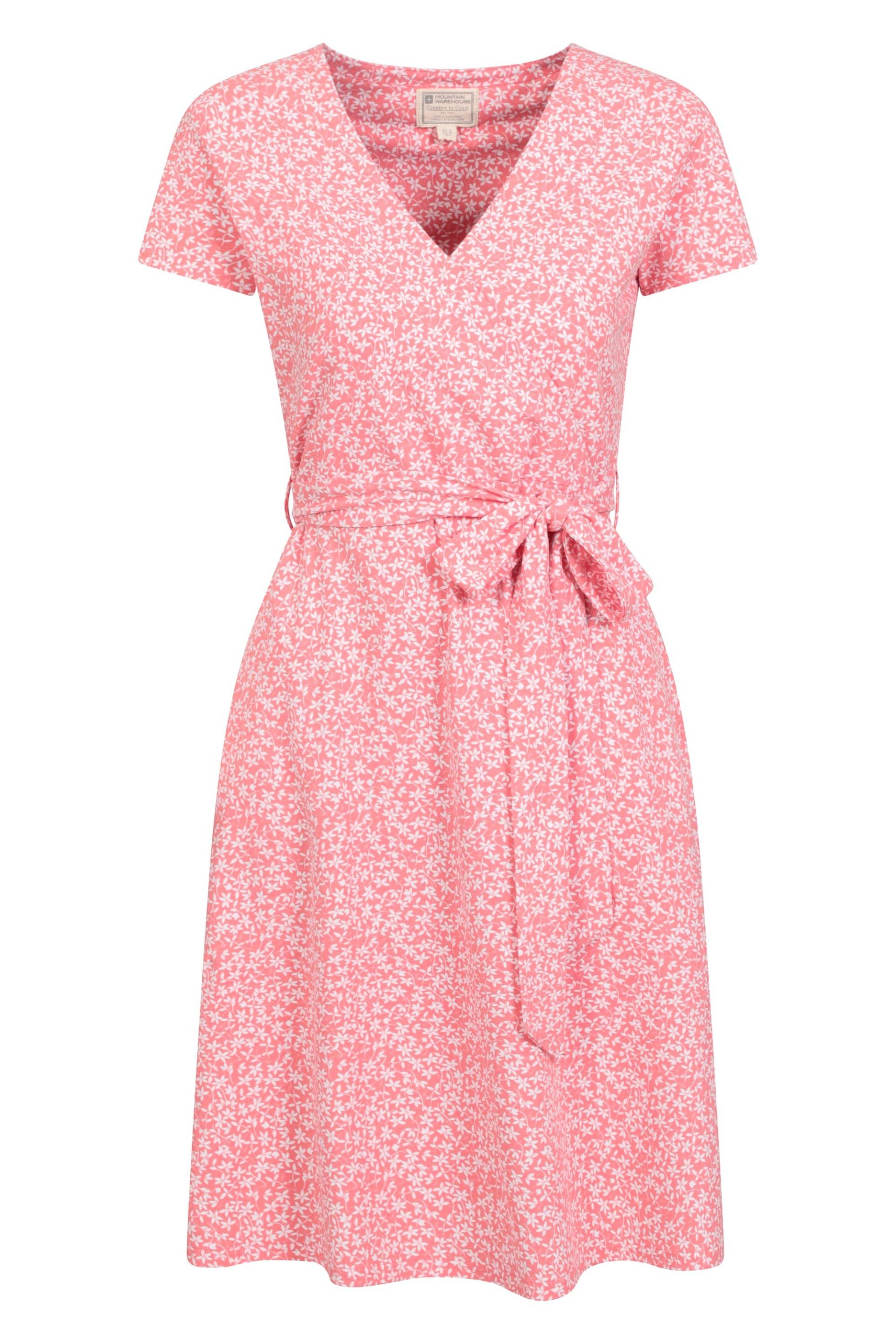 Santorini Damen Wickelkleid mit UV-Schutz - Pink von Mountain Warehouse