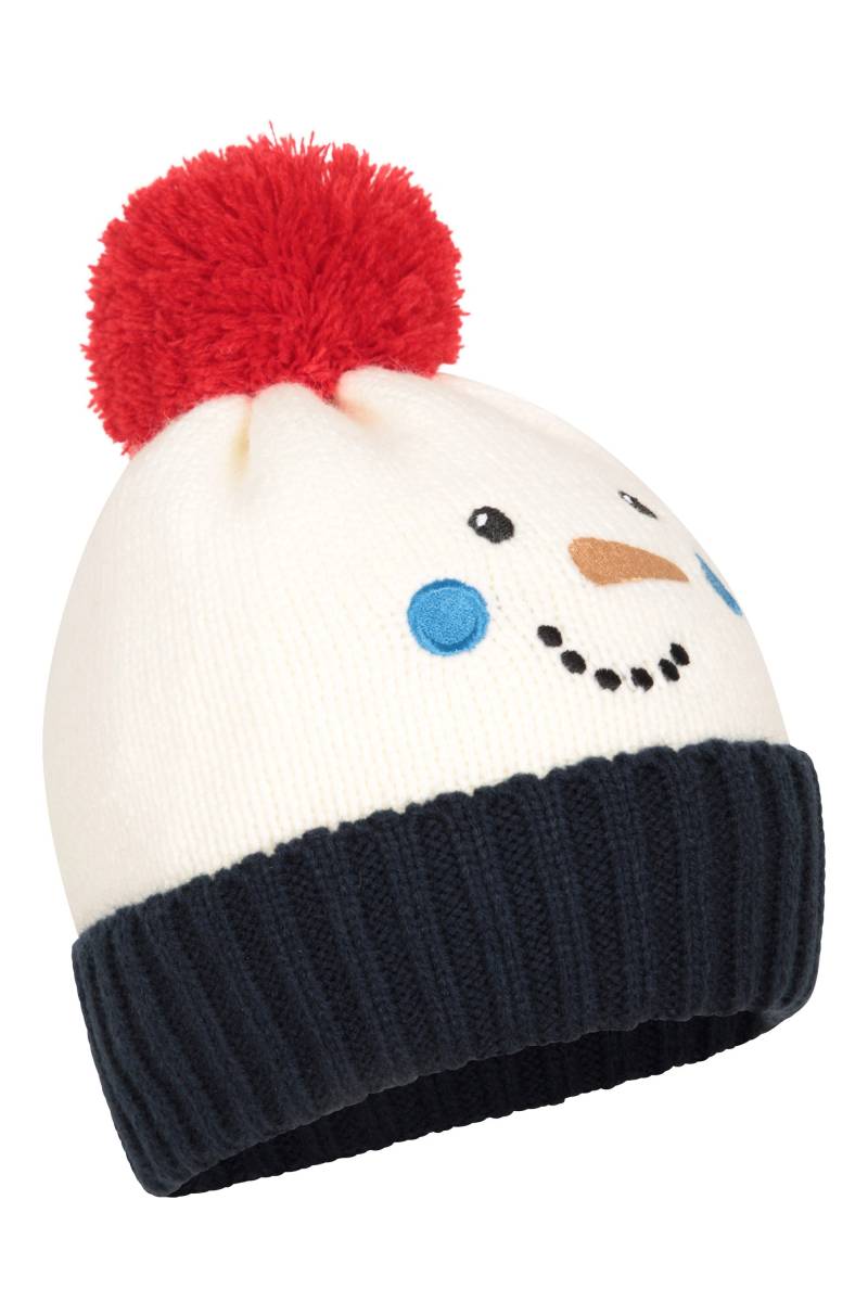 Schneemann Kindermütze mit Bommel - Weiss Schneemann Kindermütze mit Bommel - Weiss von Mountain Warehouse