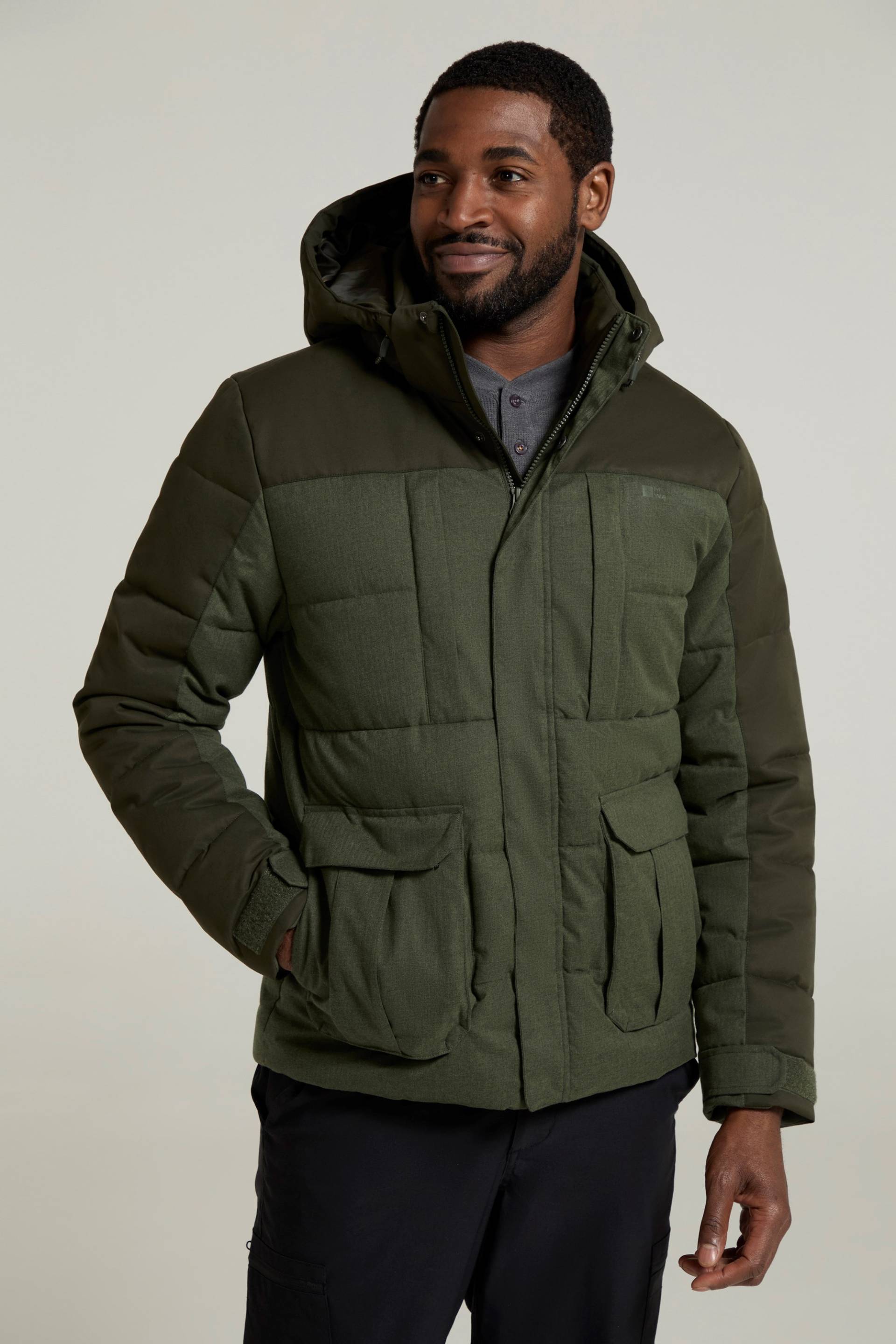 Schock Herren Steppjacke - Khaki Schock Herren Steppjacke - Khaki von Mountain Warehouse