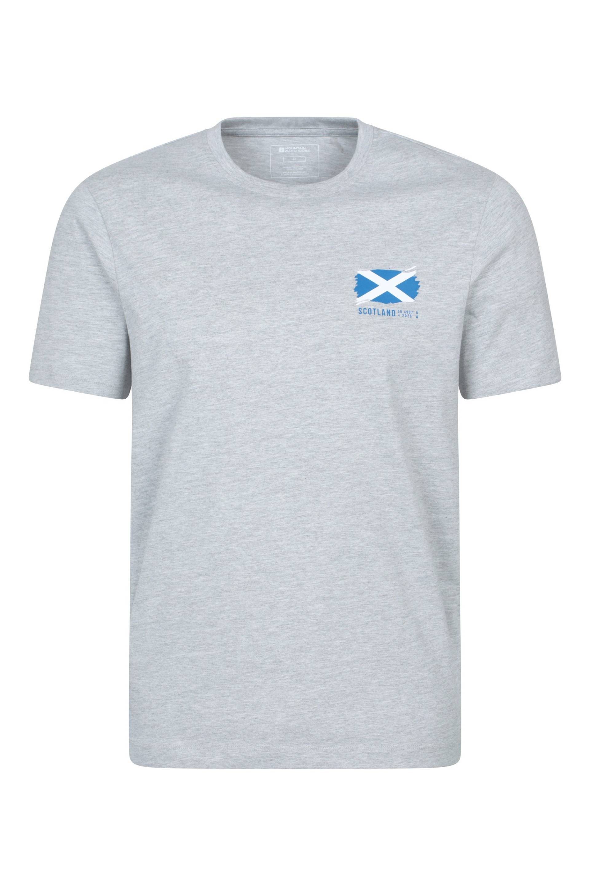Scotland Herren-T-Shirt mit kurzen Ärmeln - Grau von Mountain Warehouse