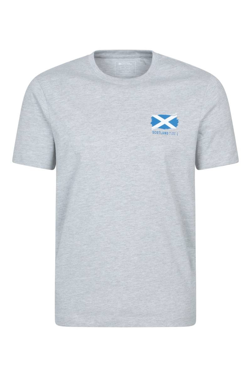 Scotland Herren-T-Shirt mit kurzen Ärmeln - Grau von Mountain Warehouse