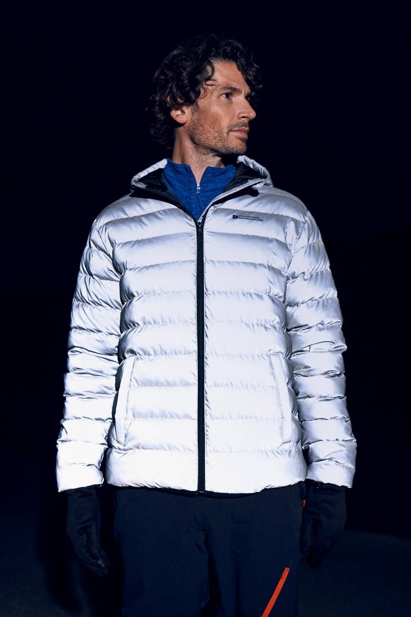 Seasons Reflektierende Herren Steppjacke - Silber von Mountain Warehouse