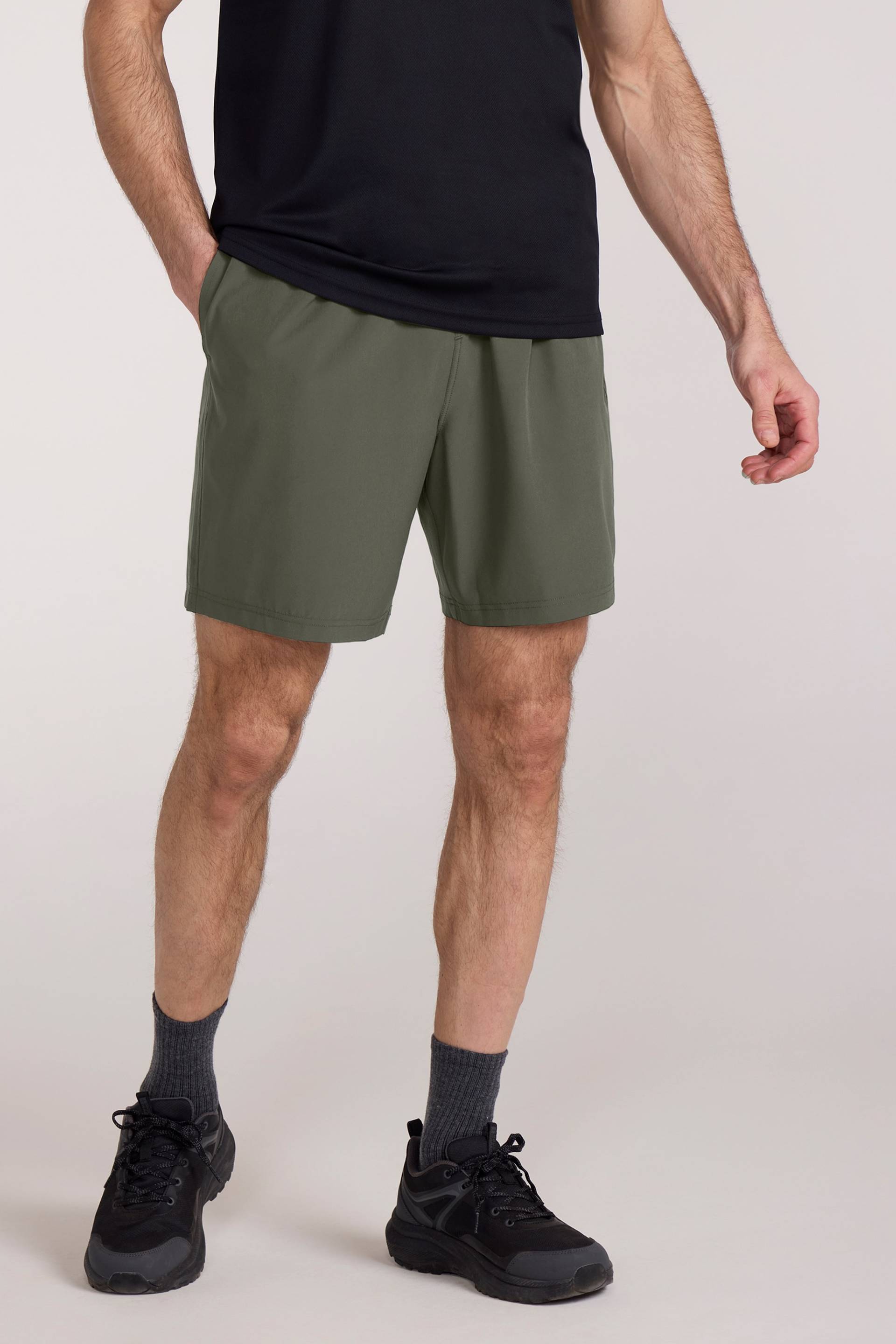 Seven Hurdle Herren Lauf-Shorts - Khaki Seven Hurdle Herren Lauf-Shorts - Khaki von Mountain Warehouse