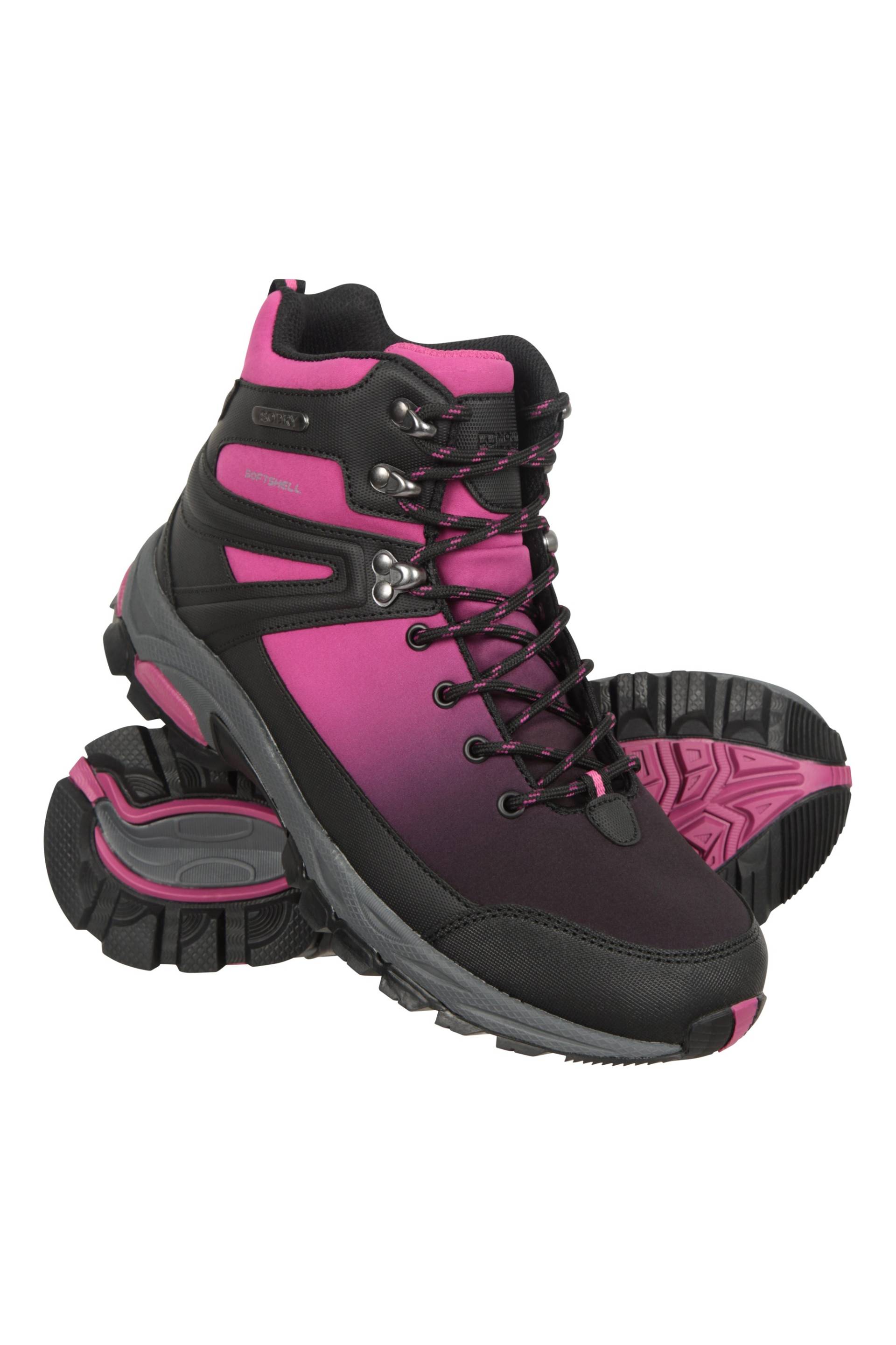 Shadow Wasserdichte Damen Softshell-Stiefel - Dunkel-Pink von Mountain Warehouse