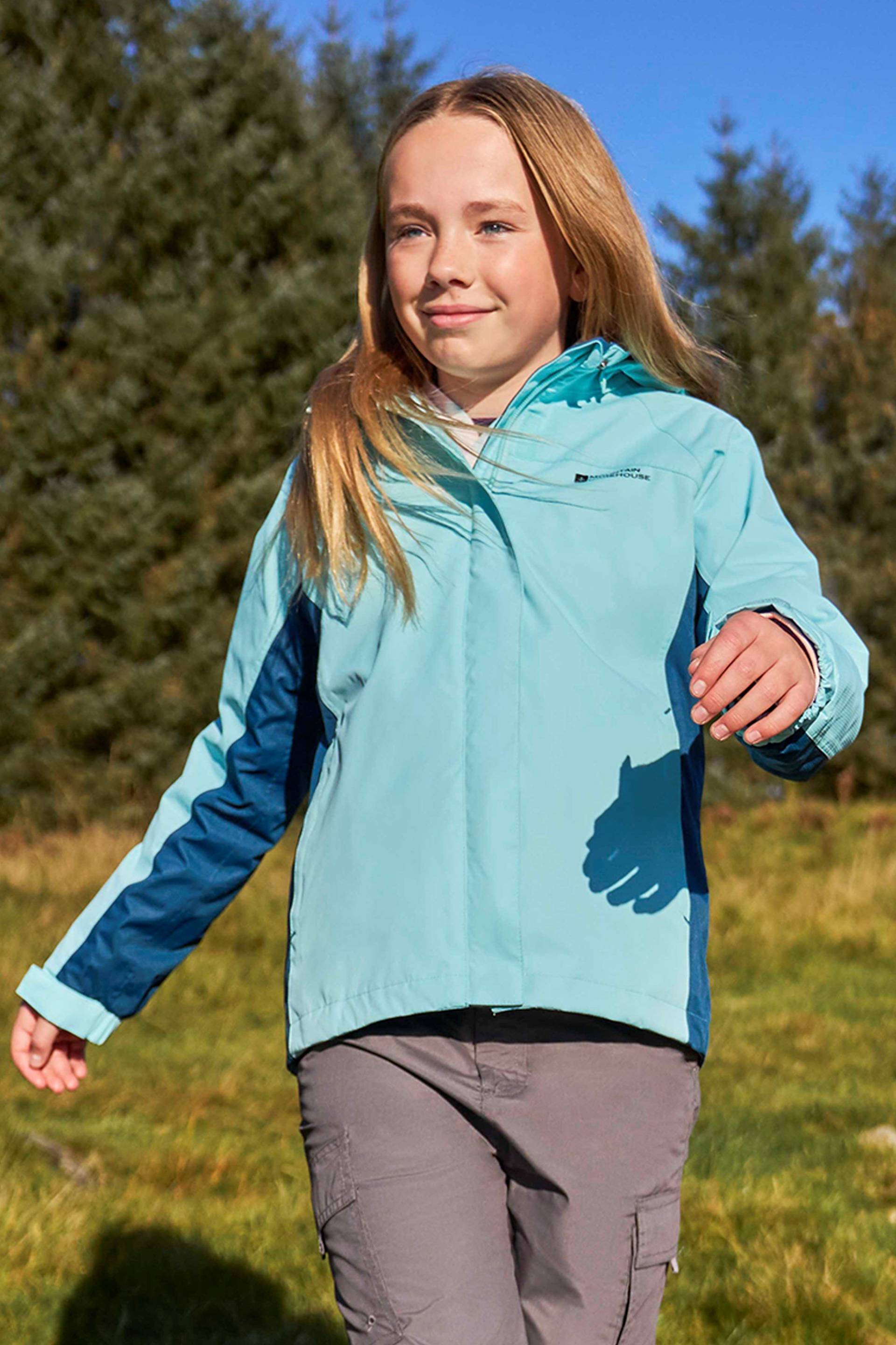 Shelly Wasserdichte Kinderjacke - Türkis von Mountain Warehouse