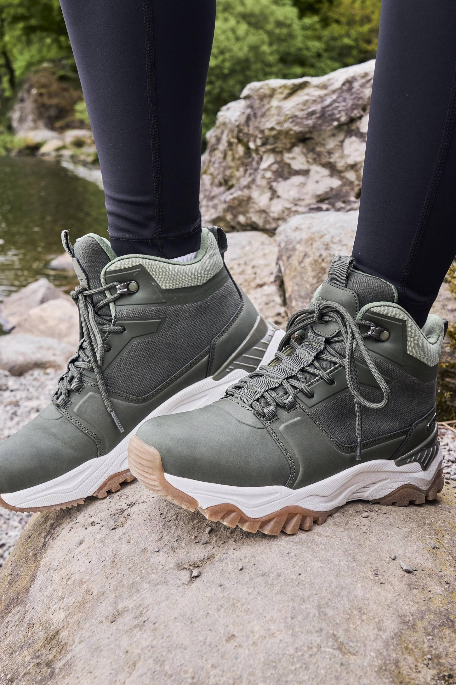 Sierra wasserdichte, legere Wanderstiefel Damen - Khaki von Mountain Warehouse