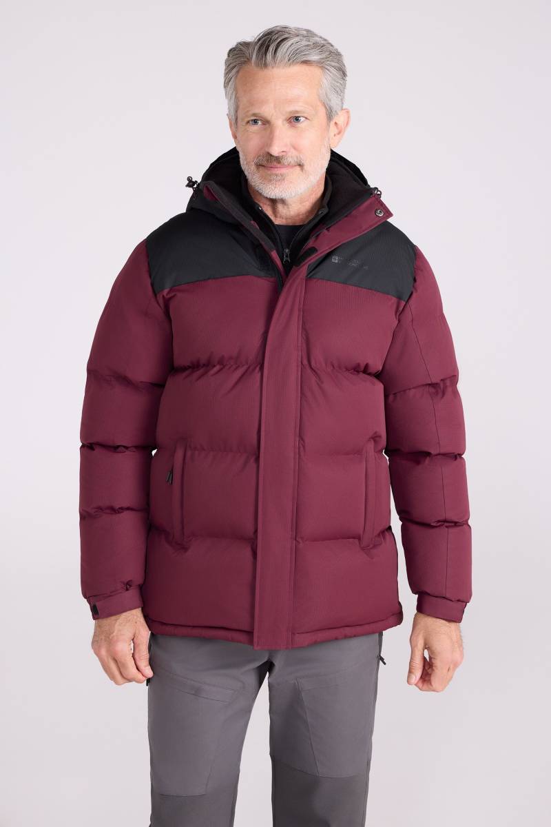 Snow Herren Winterjacke - Burgunderrot von Mountain Warehouse
