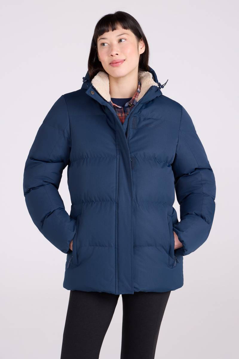 Snow Wattierte Damenjacke mit Borgfutter - Marineblau von Mountain Warehouse