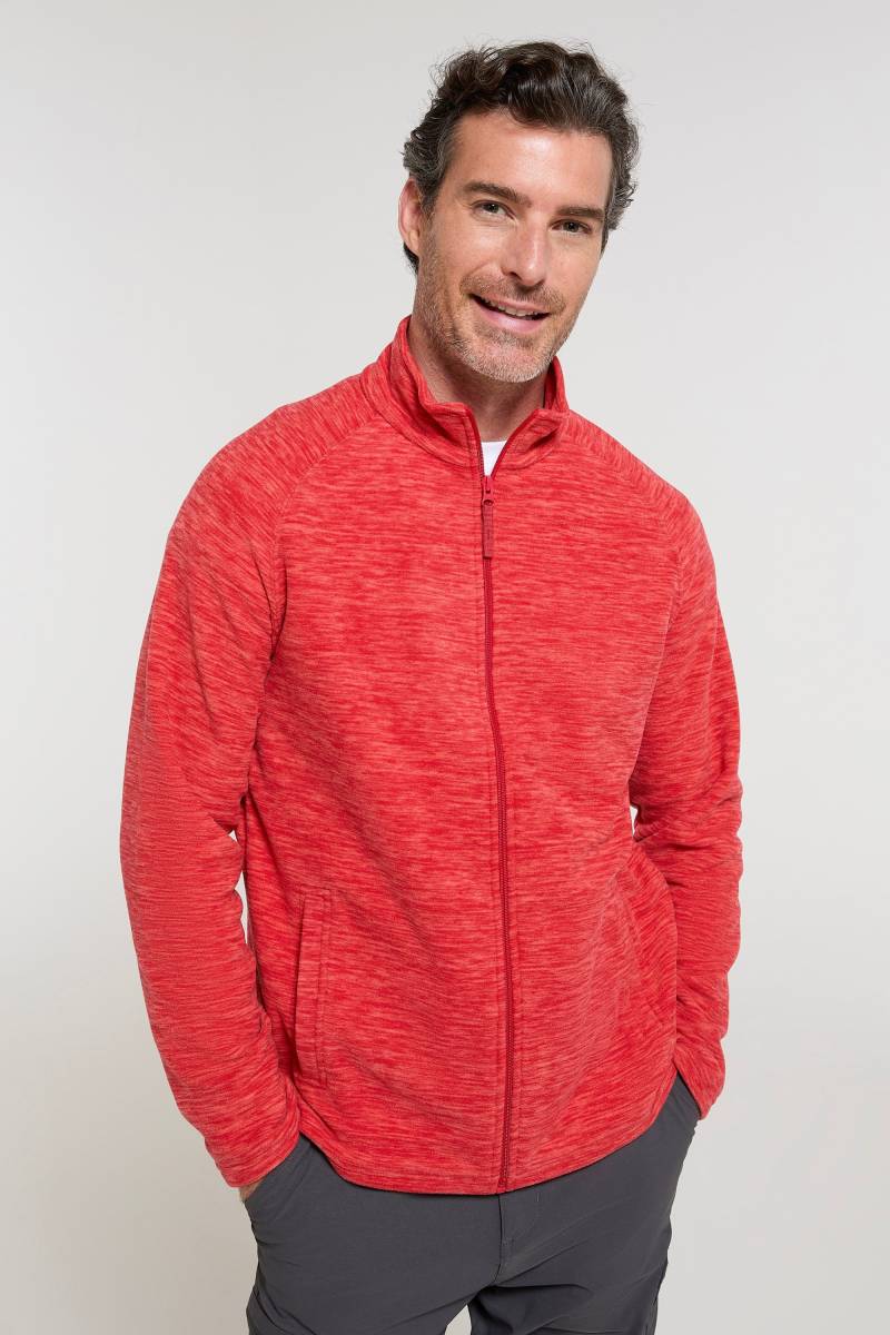 Snowdon II Herren-Fleecejacke - Rot von Mountain Warehouse