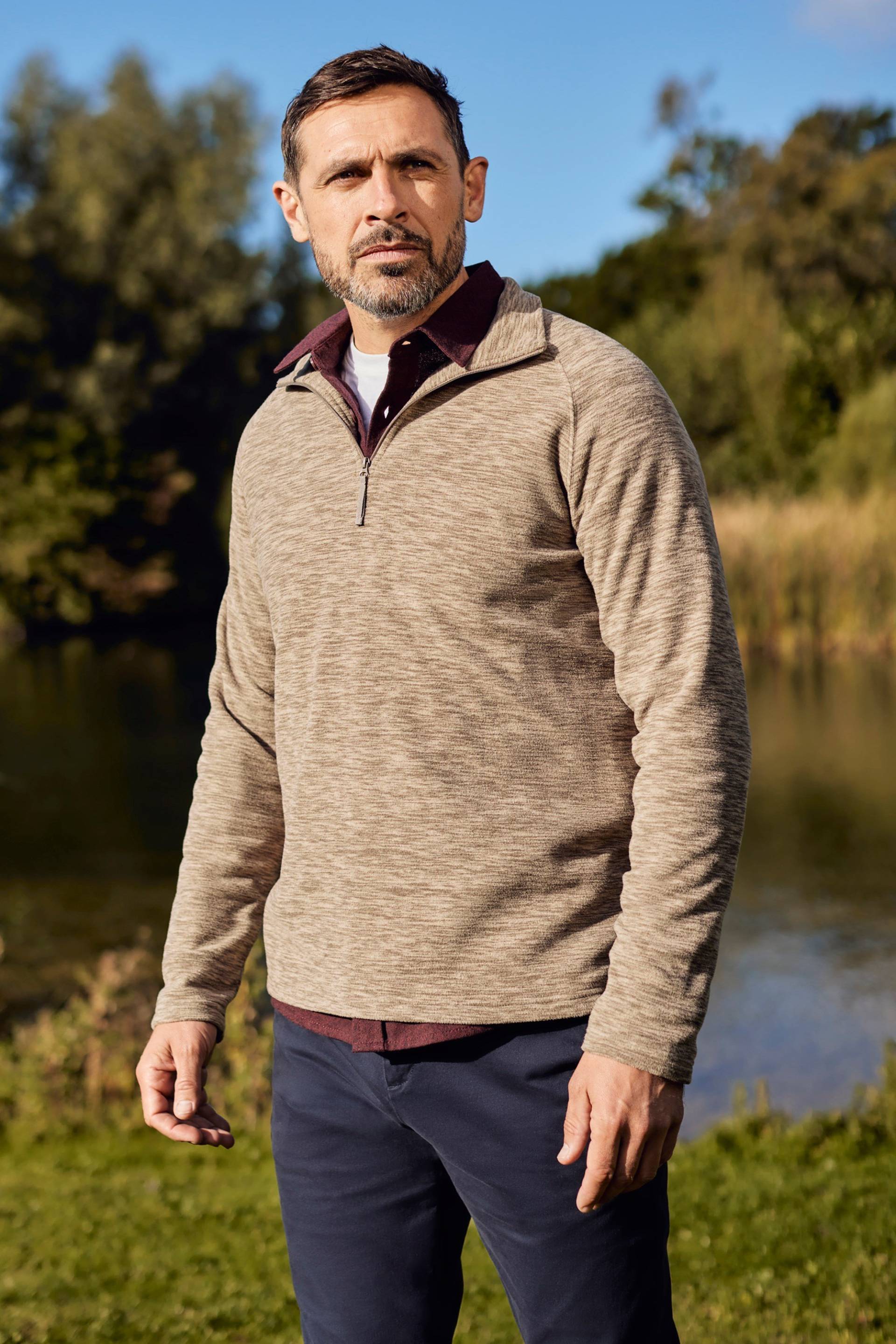 Snowdon II Herren-Mikrofleece - Hell Braun Snowdon II Herren-Mikrofleece - Hell Braun von Mountain Warehouse
