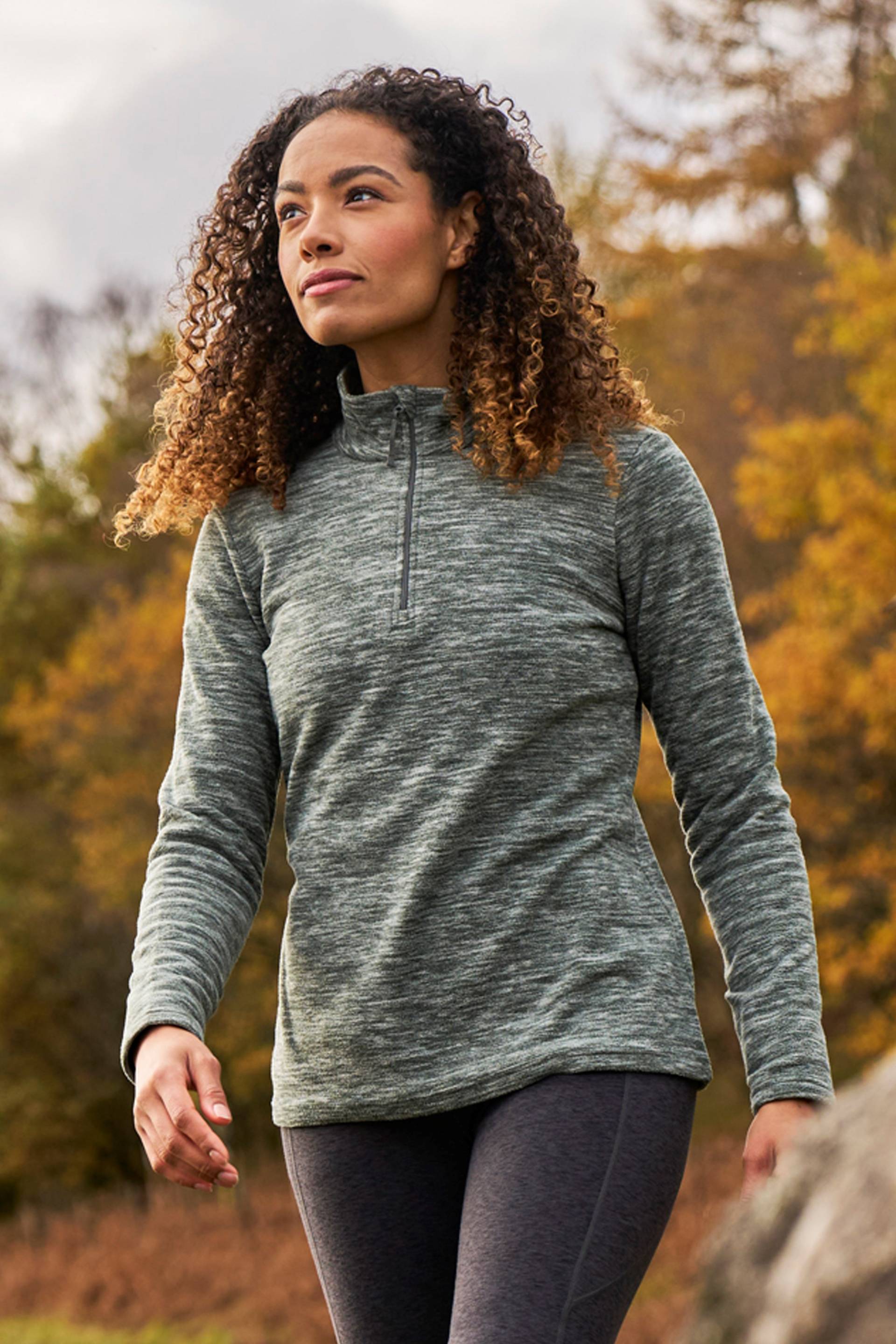 Snowdon Melange Damen-Fleece - Khaki Snowdon Melange Damen-Fleece - Khaki von Mountain Warehouse