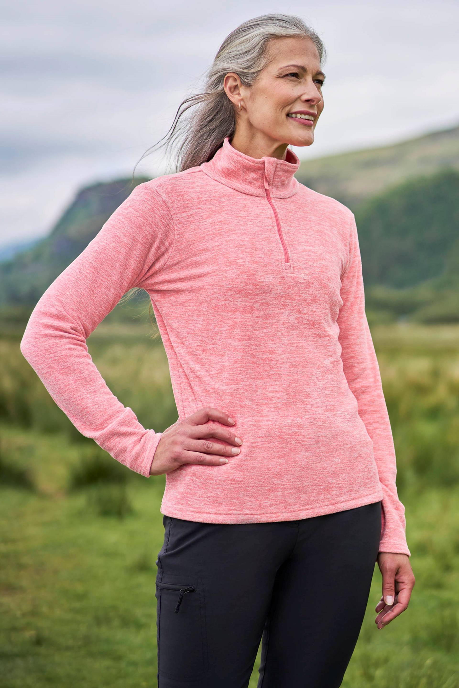 Snowdon Melange Damen-Fleece - Pink von Mountain Warehouse