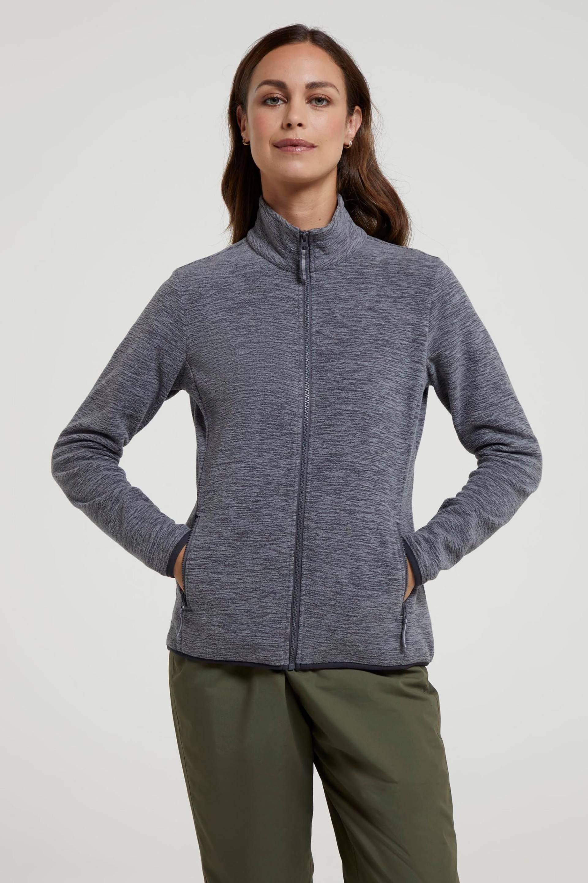 Snowdon Melange II Damen-Fleece mit Reißverschluss - Grau von Mountain Warehouse