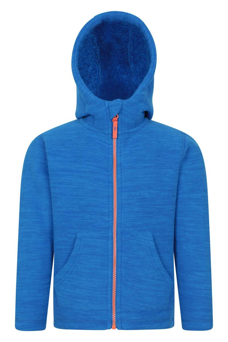 Snowdonia 2 Borggefütterte Kinder-Kapuzenjacke - Blau von Mountain Warehouse