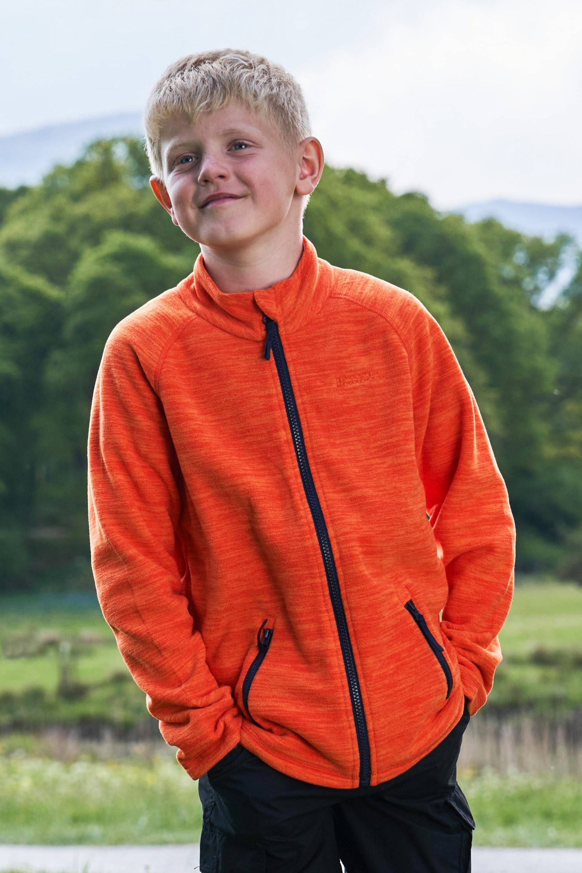 Snowdonia II Kinder-Fleece - Orange von Mountain Warehouse