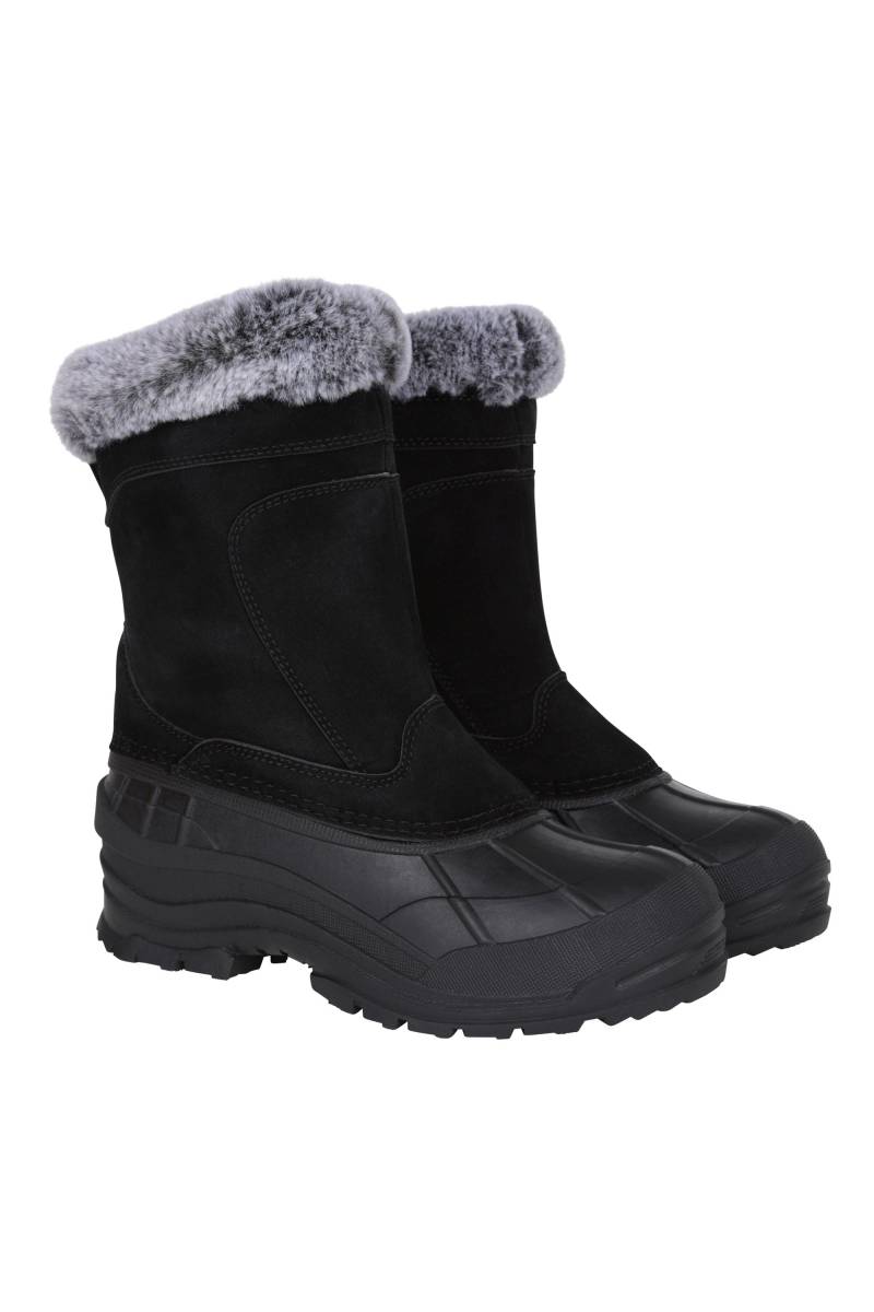 Snowdrift Fellgefütterte Damen-Schneestiefel - Schwarz von Mountain Warehouse