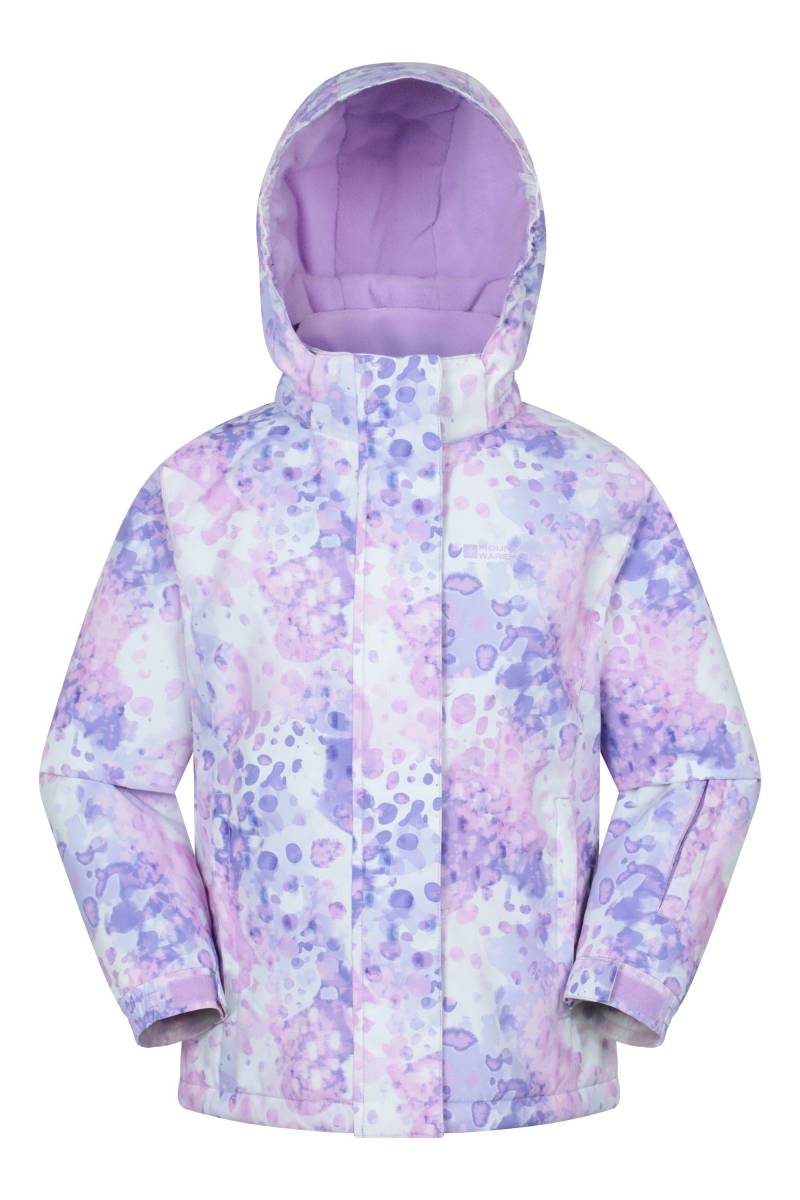 Snowdrop Gemusterte Kinder-Skijacke - Rosa von Mountain Warehouse