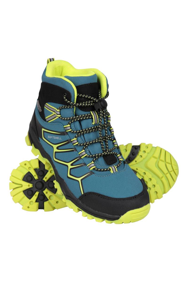 Softshell-Kinderstiefel - Hell Aquamarin von Mountain Warehouse