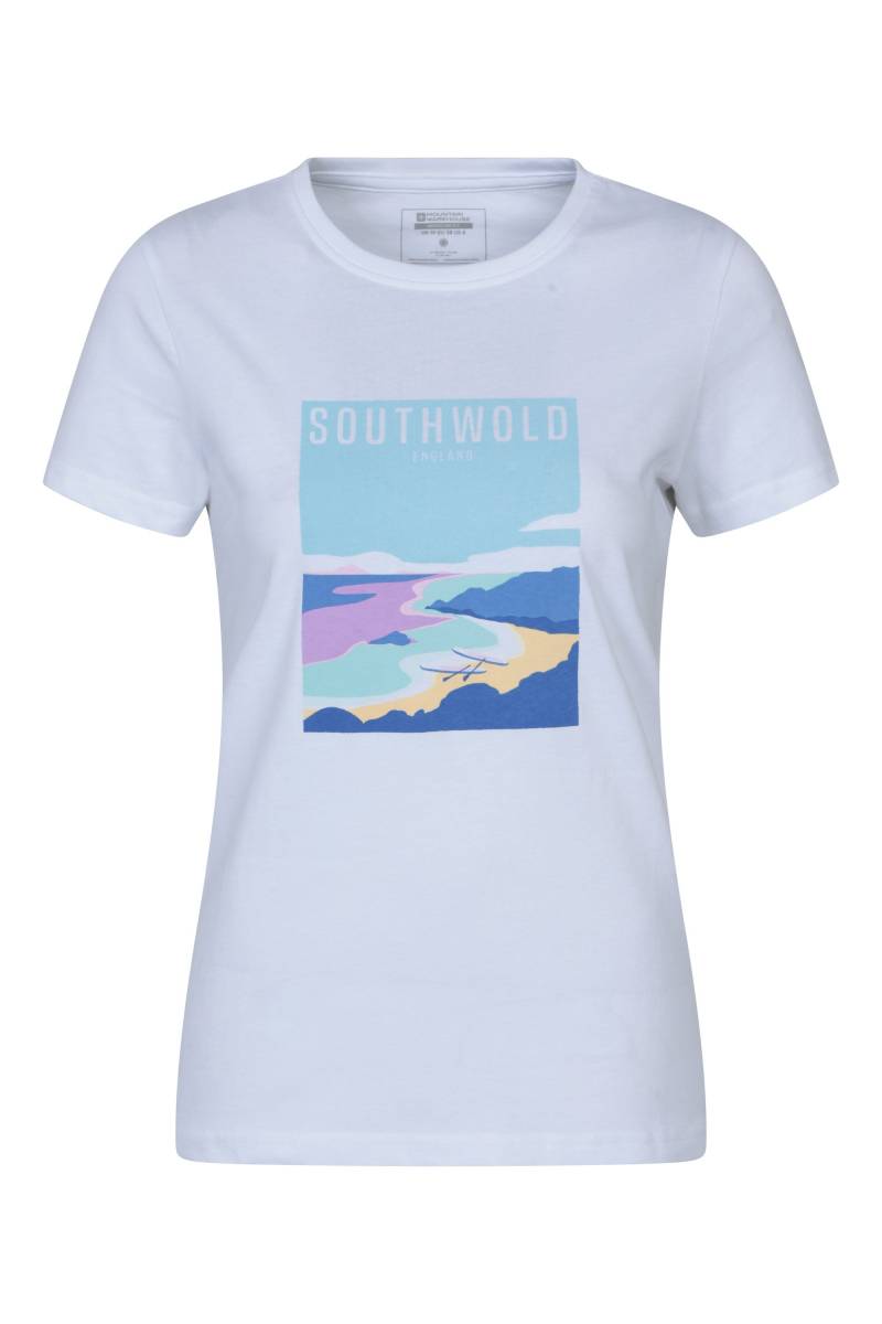 Southwold Damen-T-Shirt mit kurzen Ärmeln - Weiss von Mountain Warehouse