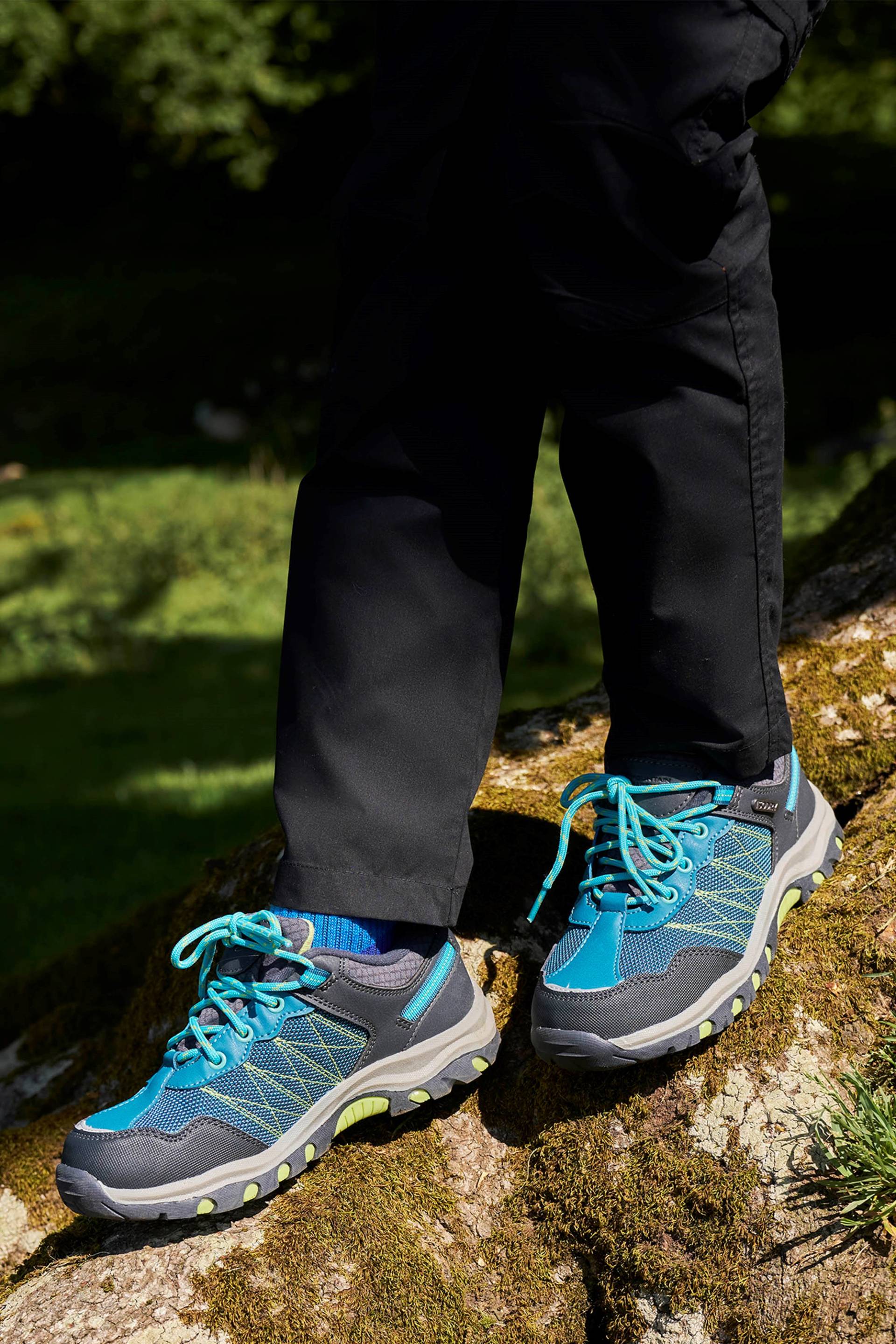 Stampede Wasserdichte Kinder-Wanderschuhe - Grün von Mountain Warehouse