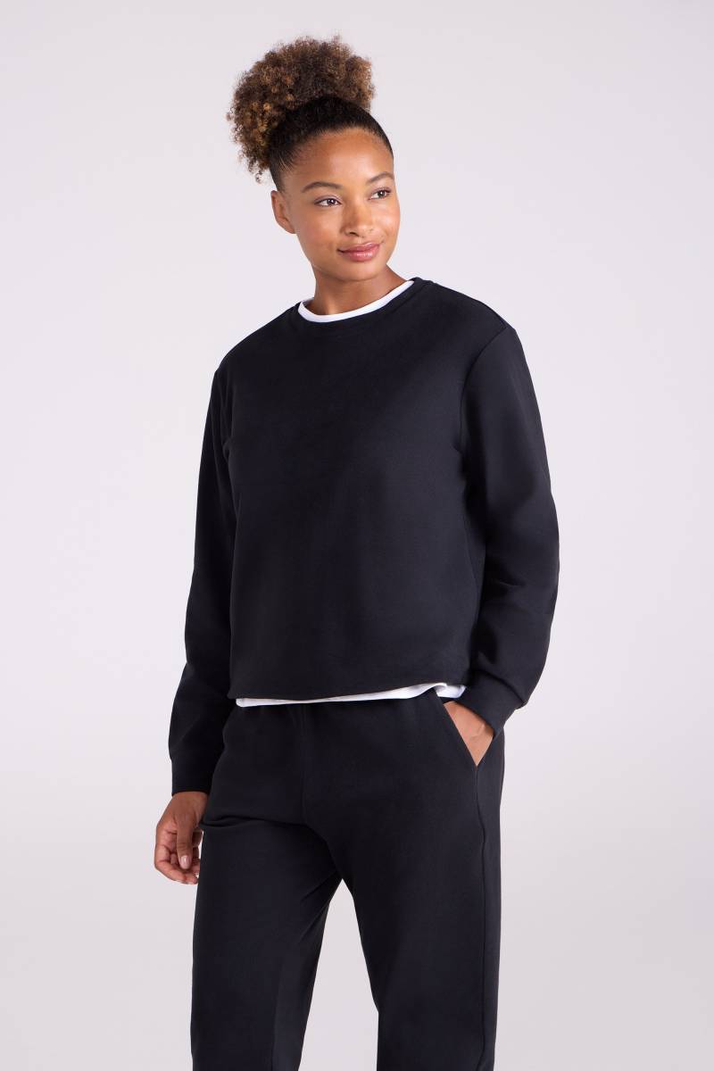 Strath Melange Supersoft Damen-Sweatshirt - Schwarz von Mountain Warehouse