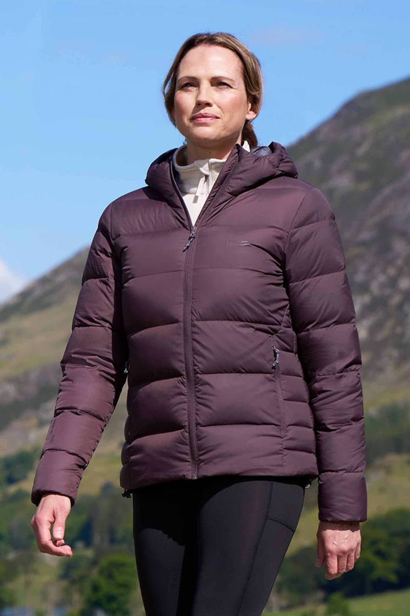 Stratus Packbare Damen Daunenjacke - Violett von Mountain Warehouse