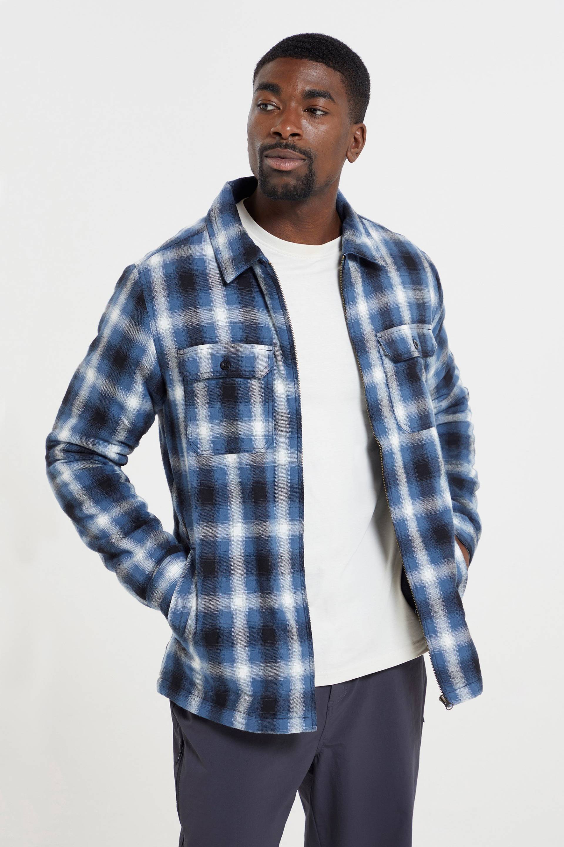 Stream II gefüttertes Flanellhemd für Herren - Blau Stream II gefüttertes Flanellhemd für Herren - Blau von Mountain Warehouse