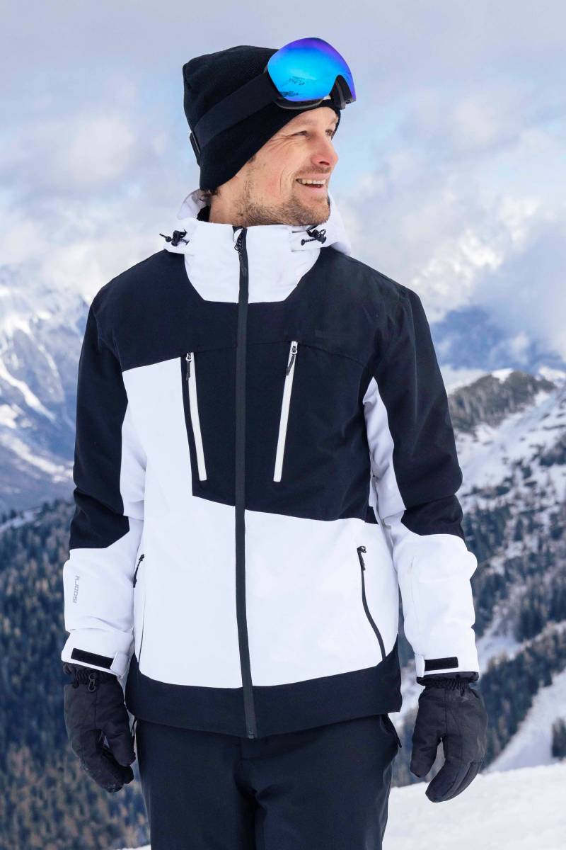 Supernova Herren-Skijacke - Grauweiß von Mountain Warehouse
