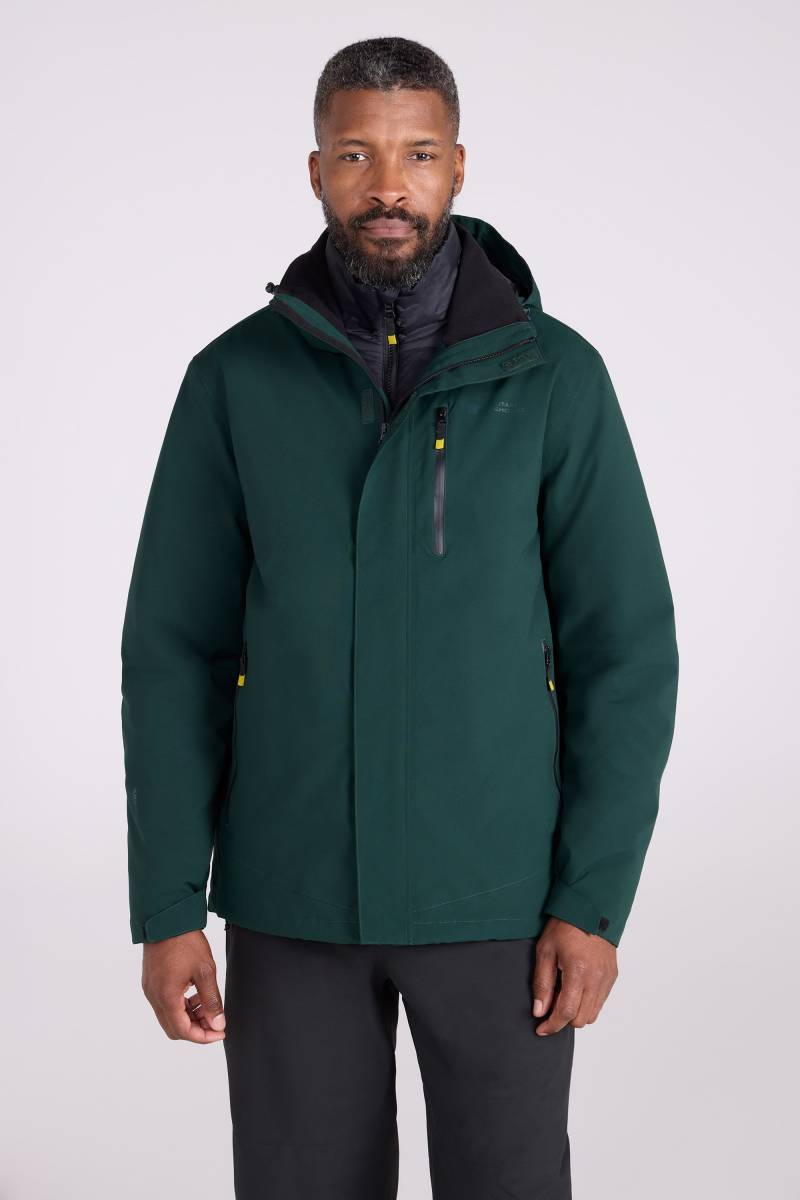 Sycamore 3-in-1-Wasserdichte Jacke - Grün von Mountain Warehouse