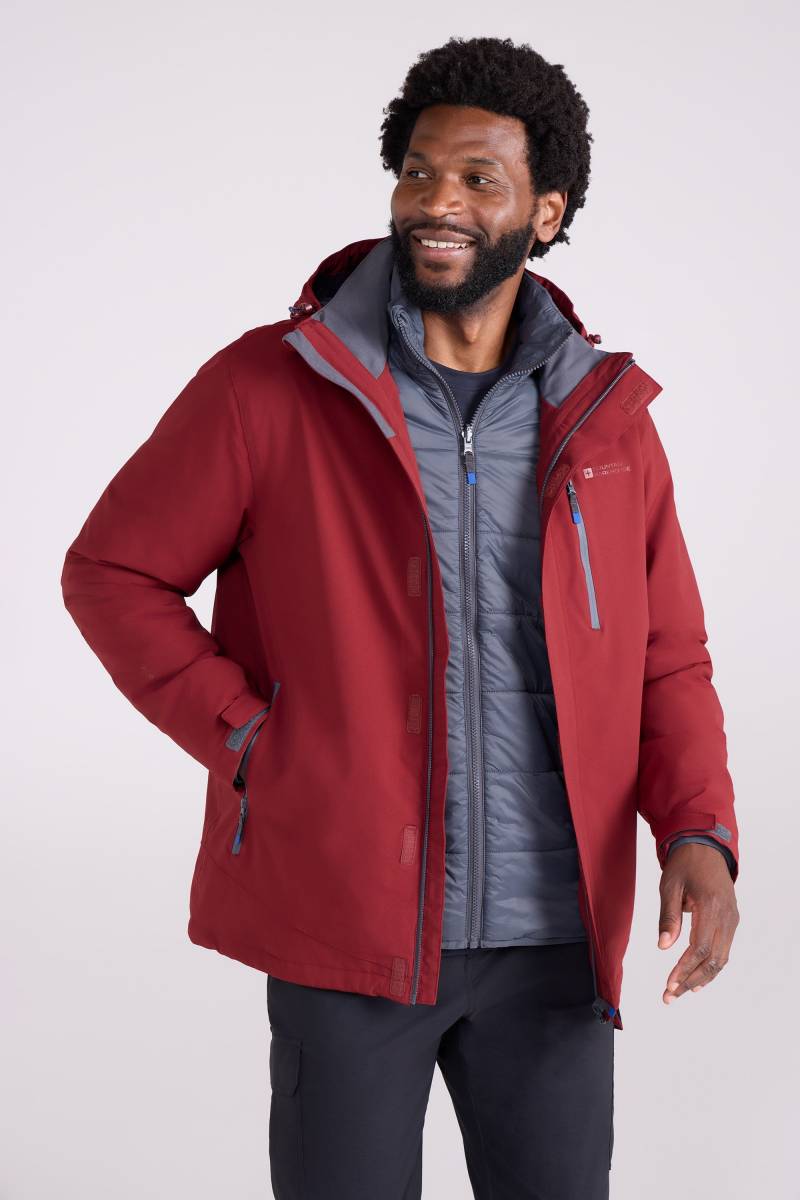 Sycamore Wasserdichte Herren 3-in-1 Jacke - Orange Sycamore Wasserdichte Herren 3-in-1 Jacke - Orange von Mountain Warehouse