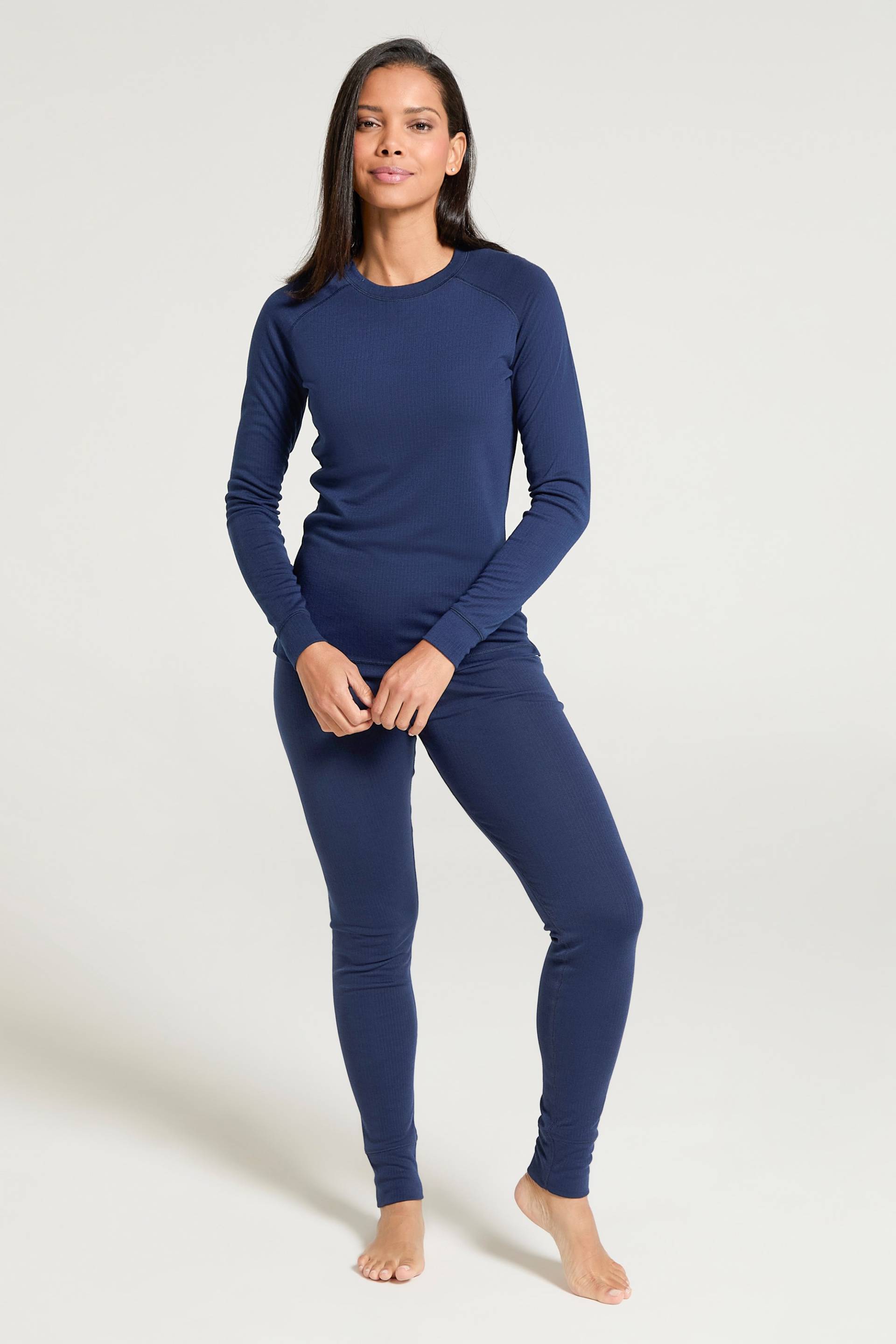 Talus Damen Baselayer-Top & Hose - Marineblau von Mountain Warehouse