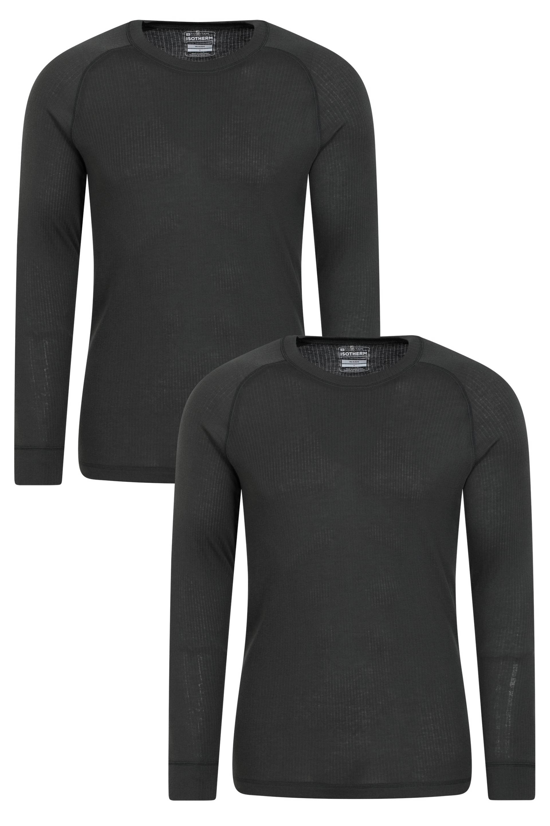 Talus Herren Baselayer-Top - Grau von Mountain Warehouse