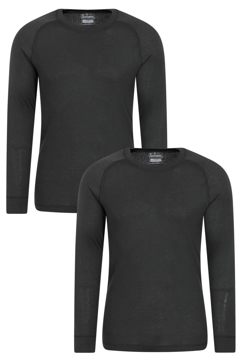 Talus Herren Baselayer-Top - Grau von Mountain Warehouse