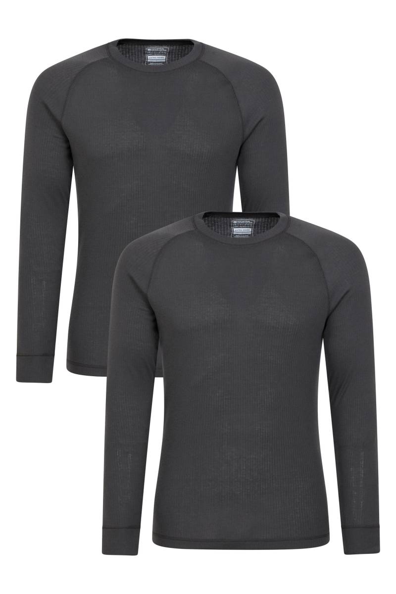 Talus Herren Baselayer-Top - Grau von Mountain Warehouse