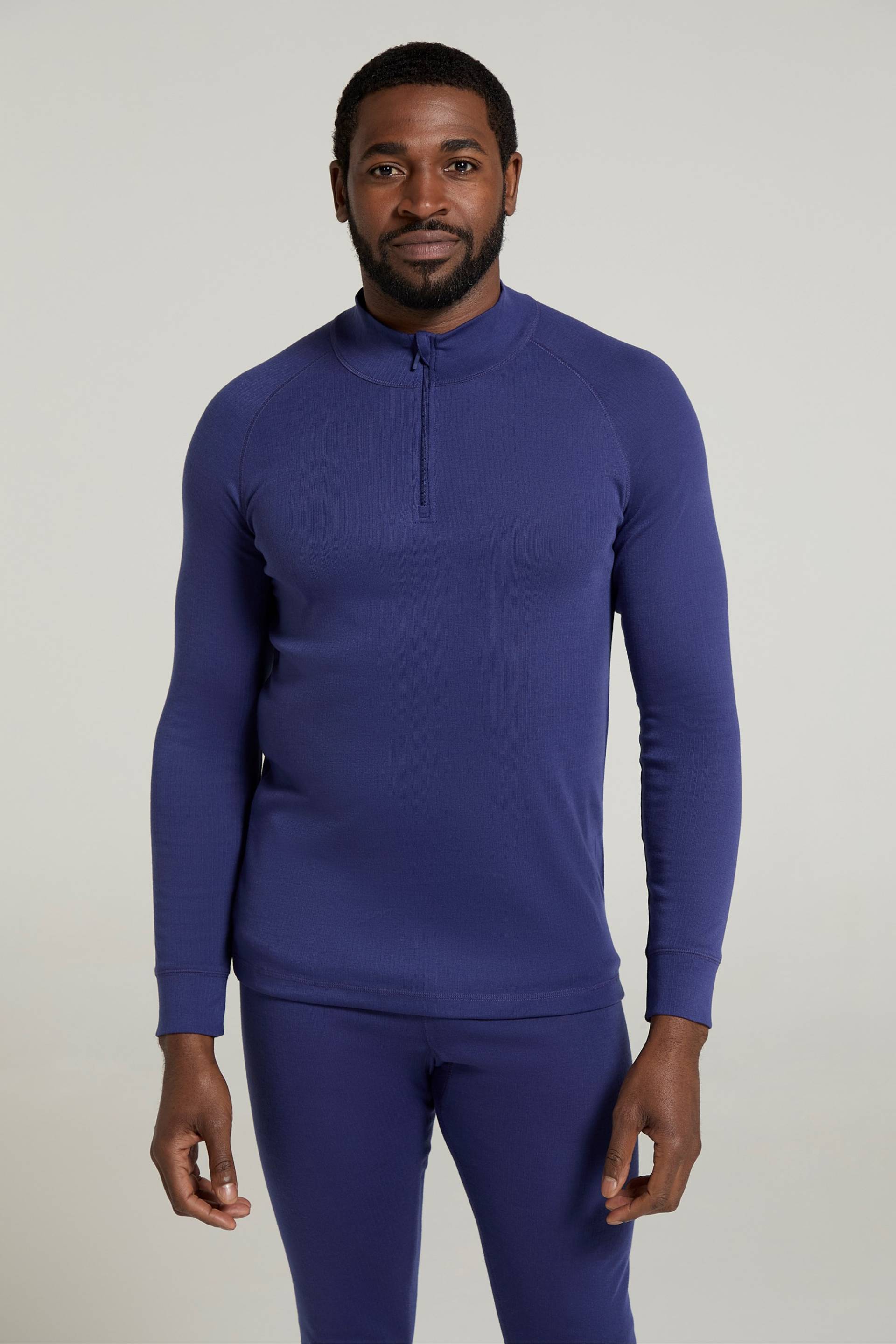 Talus Herren-Langarmshirt mit Reißverschluss - Dark Blau Talus Herren-Langarmshirt mit Reißverschluss - Dark Blau von Mountain Warehouse